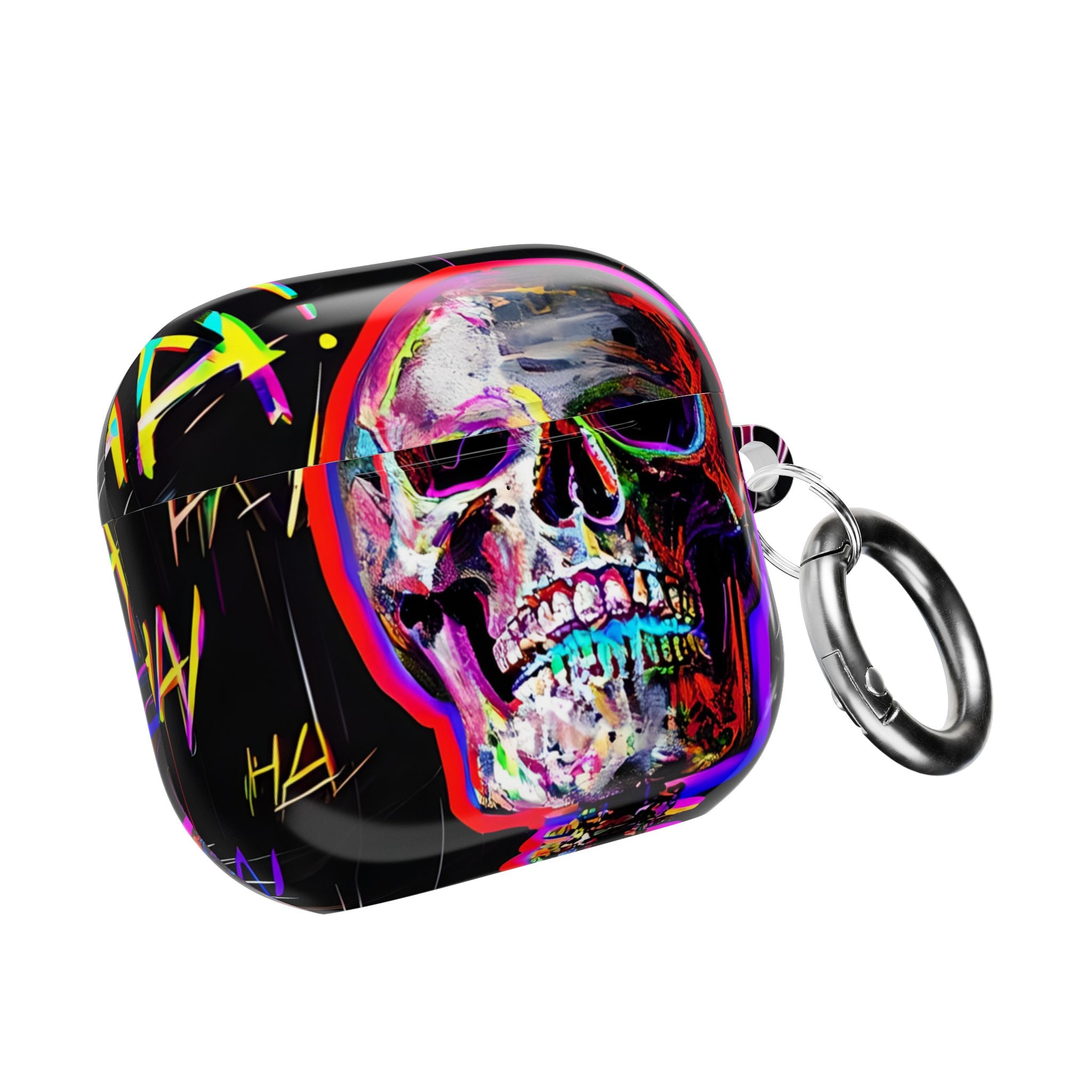 Neon Skeleton Laughter - AirPods Case
