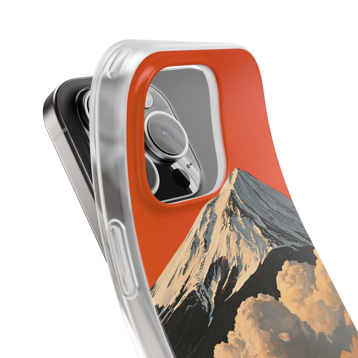 Sacred Peak Fuji · Lite Phone Case for iPhone · Orange