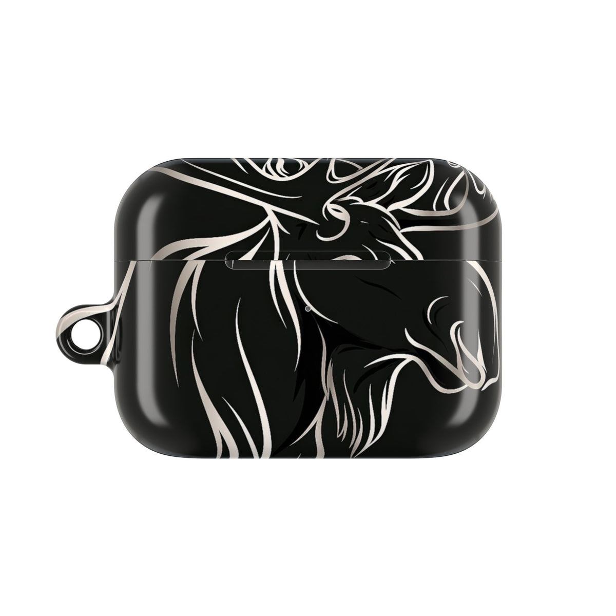 Nordic Moose Contour · Hard Case for AirPods & AirPods Pro · Black