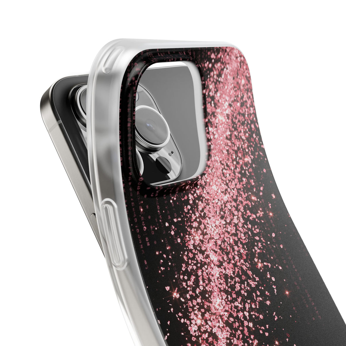 Rose Digital Cascade · Lite Phone Case for iPhone · Pink