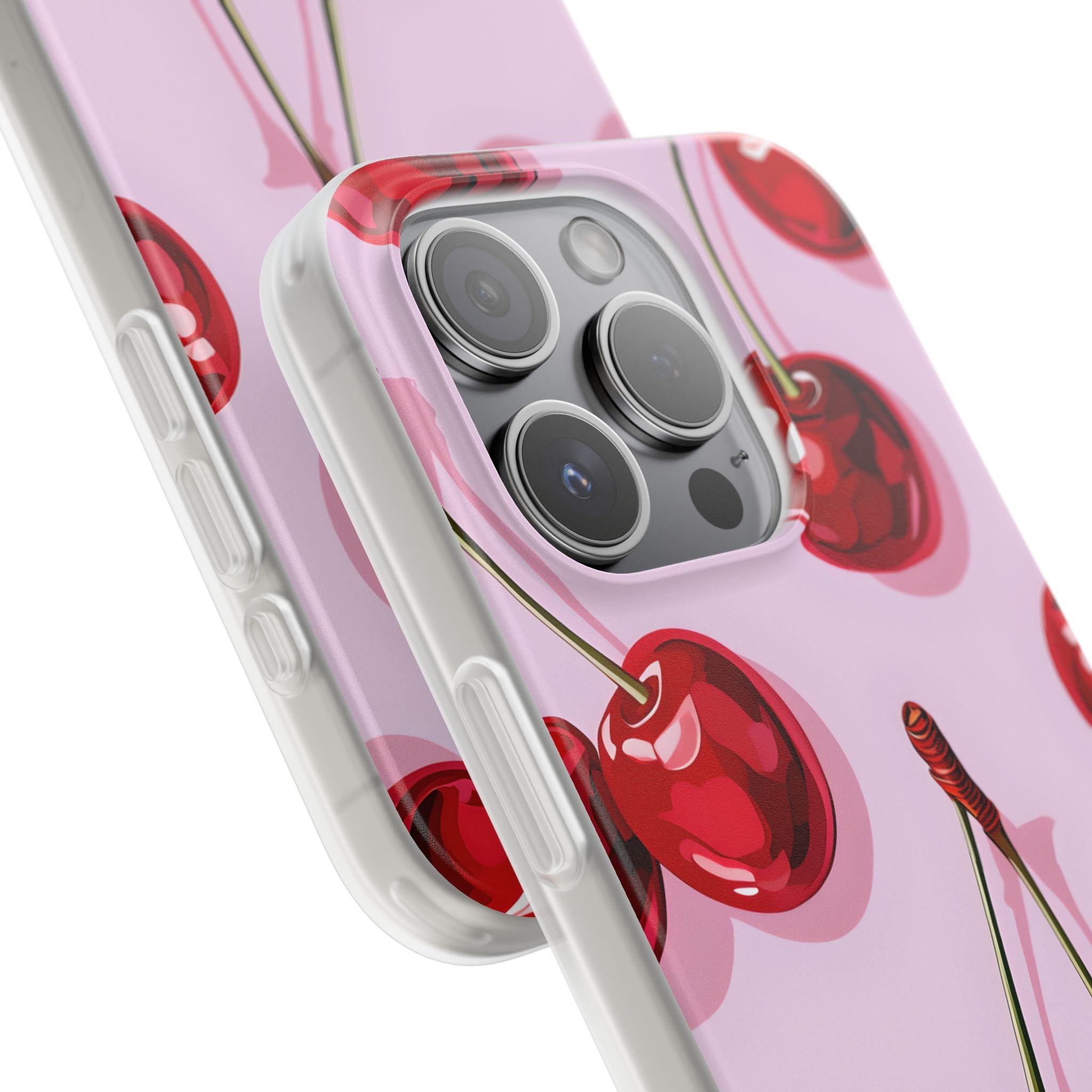 Glossy Cherry Burst iPhone 15 Pro Case - Soft - CASE•BOB