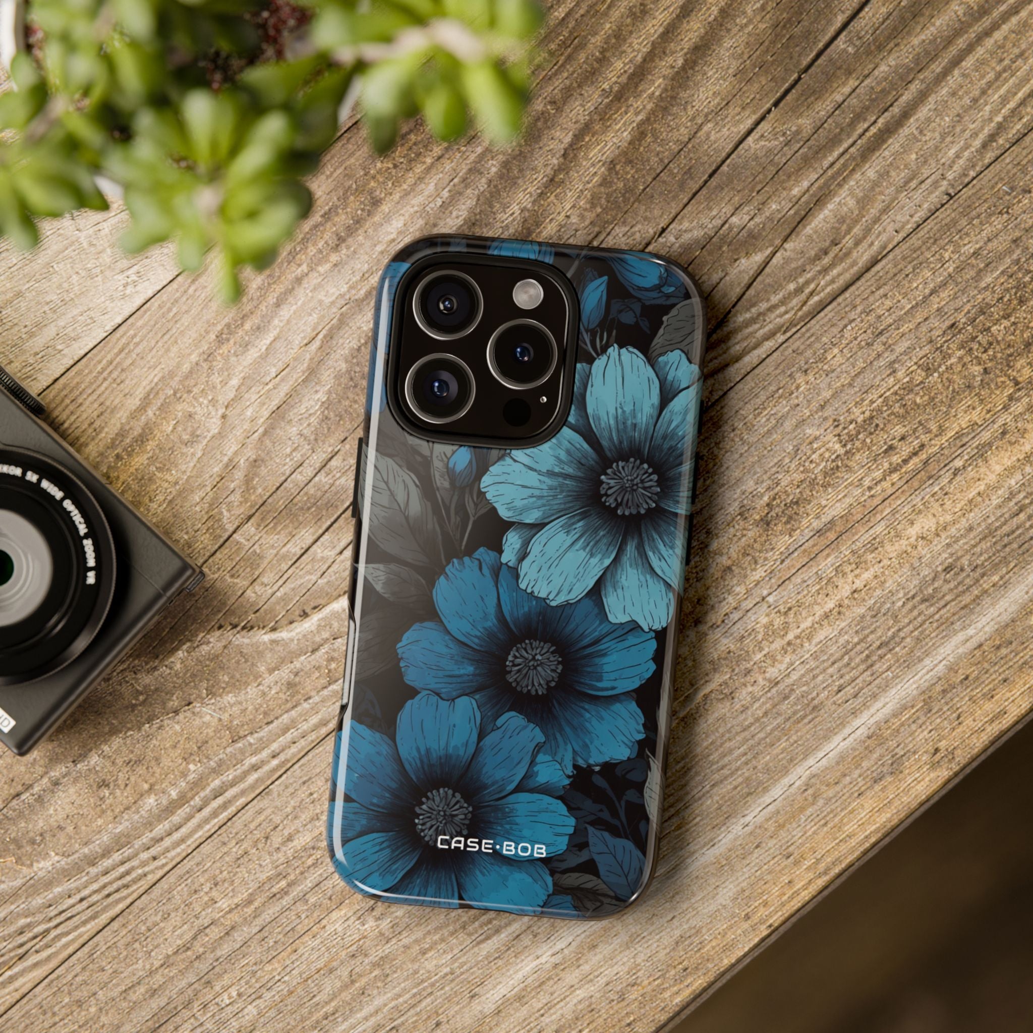 Blue Bloom iPhone 16 Pro Case - Tough
