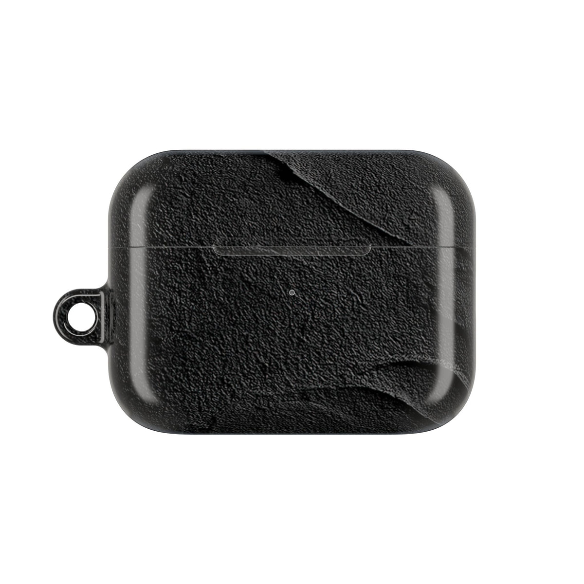 Obsidian Stucco Relief · Hard Case for AirPods & AirPods Pro · Black