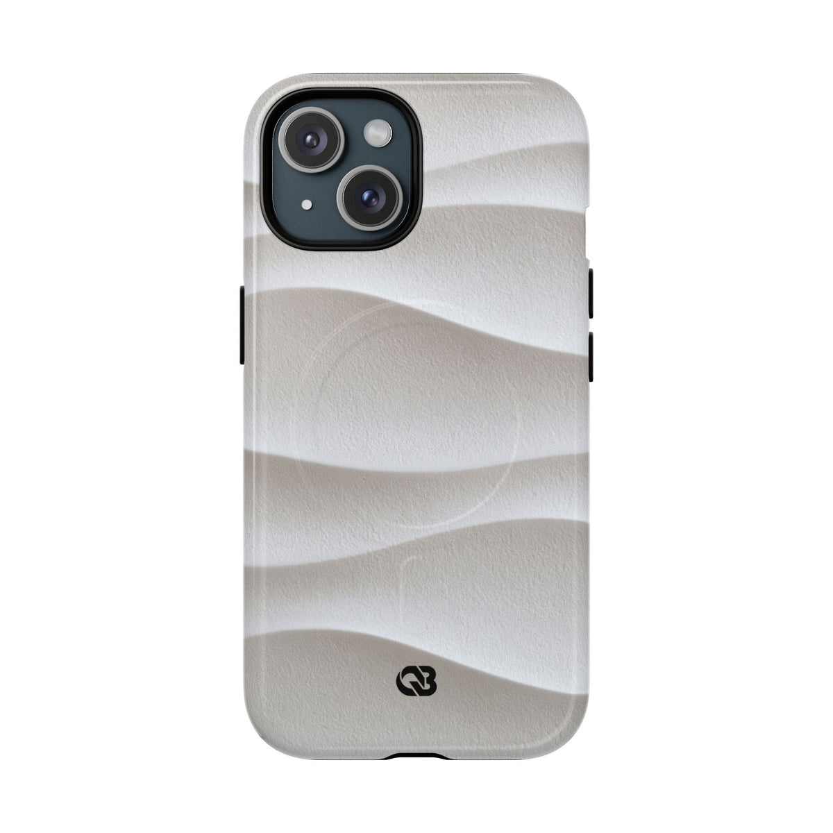 White Tough 2.0 Magsafe Phone Case for iPhone - Arctic Flow Ridges