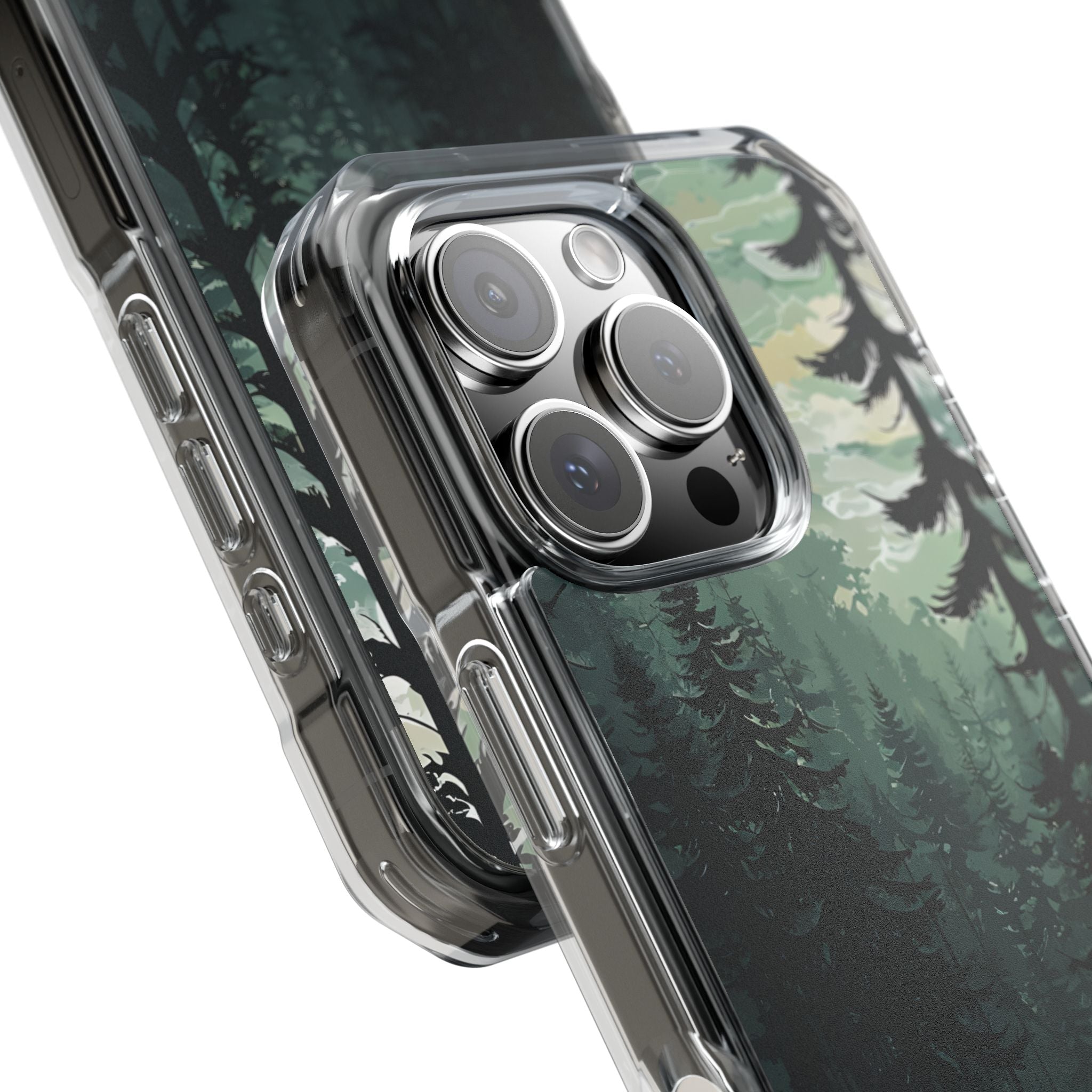 Misty Pine Shadow · Impact Phone Case for iPhone · Magsafe