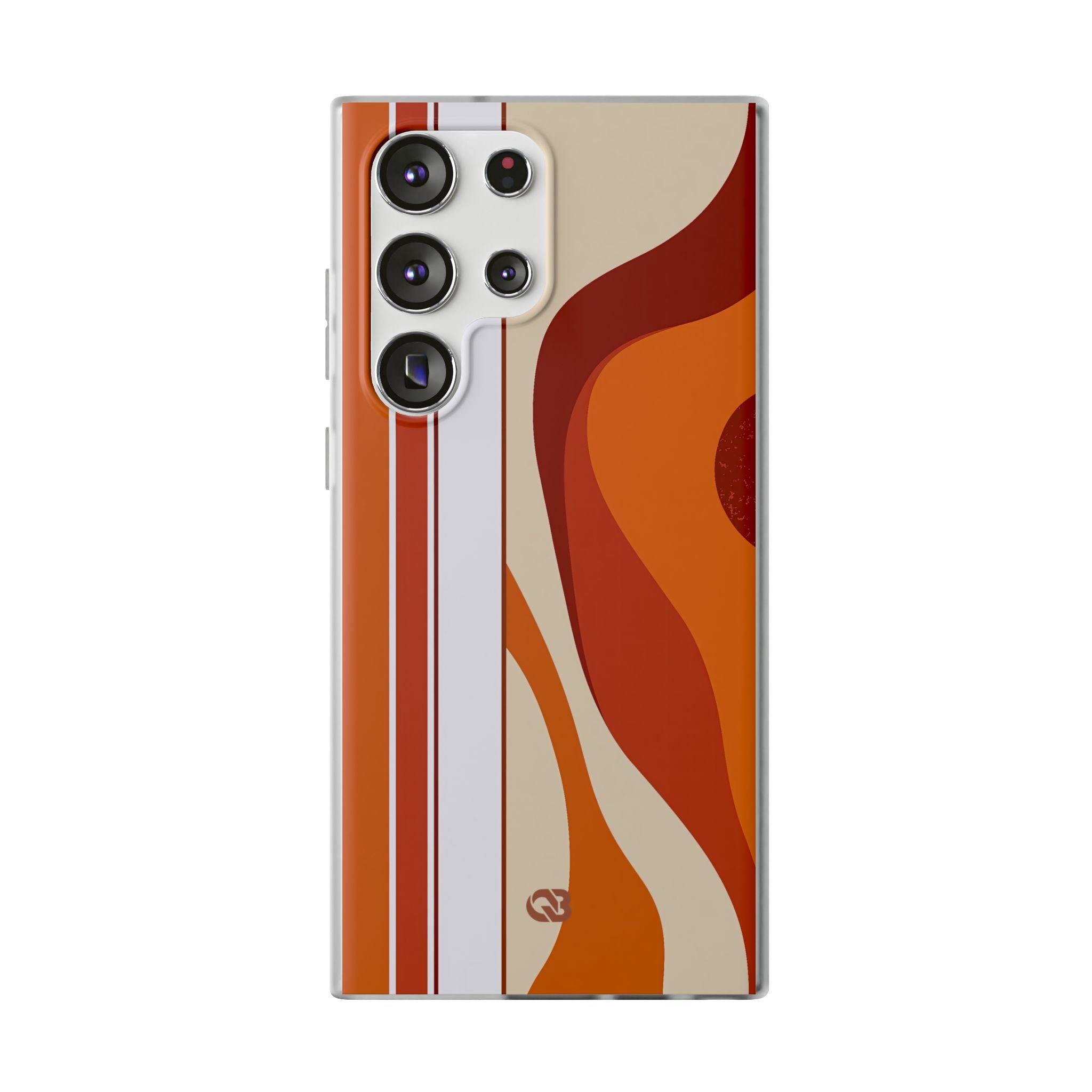 Orange Lite Phone Case for Samsung - Terracotta Metro Line