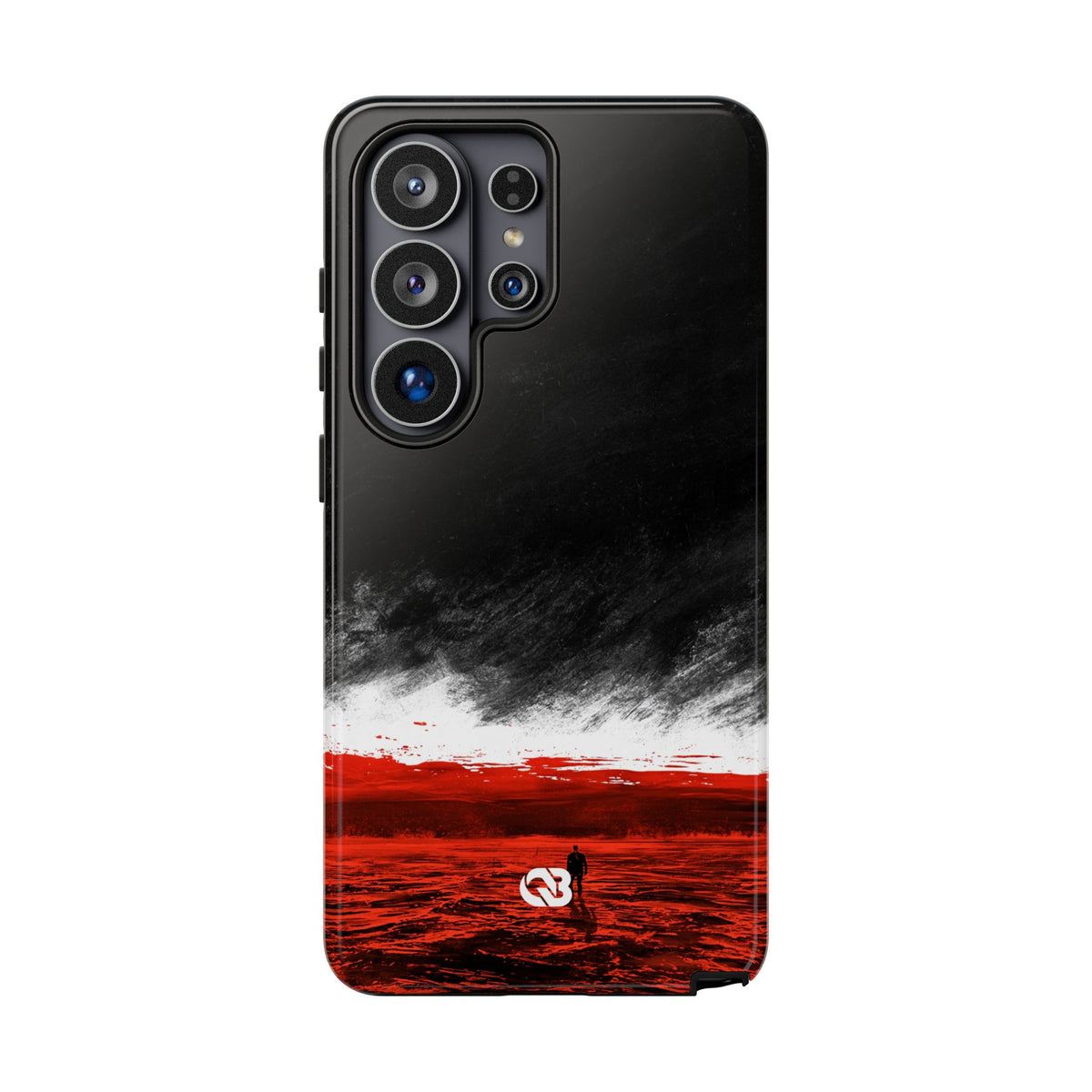 Crimson Horizon · Tough Phone Case for Samsung · Black