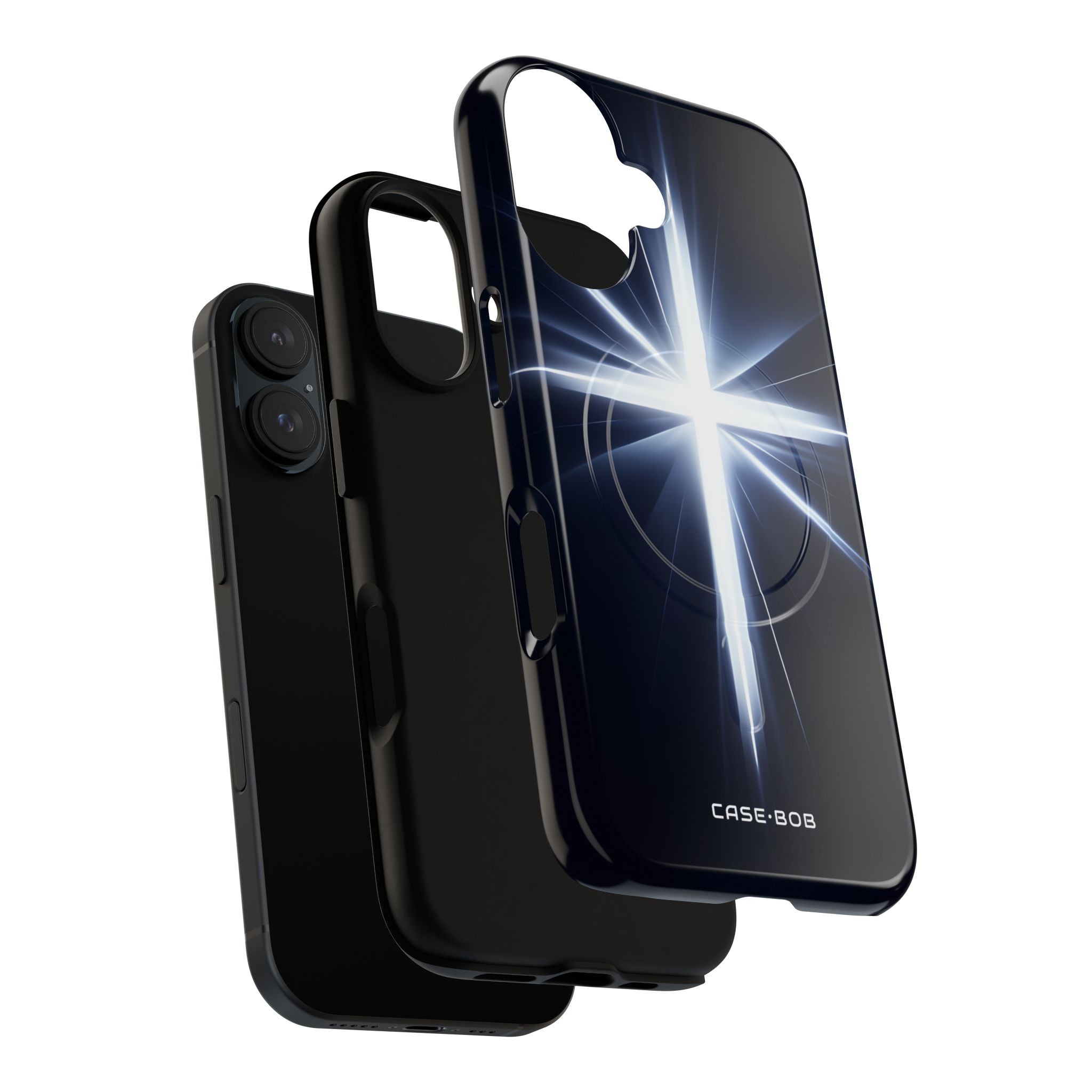 Gloeiende Crossburst iPhone 16 Cover - Tough+