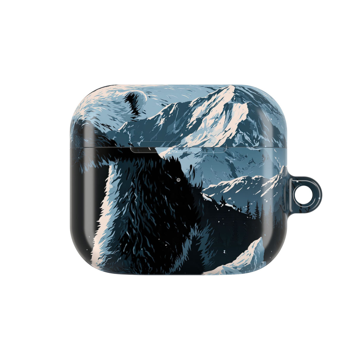 Nordic Arctic Bear · Hard Case for AirPods & AirPods Pro · Black
