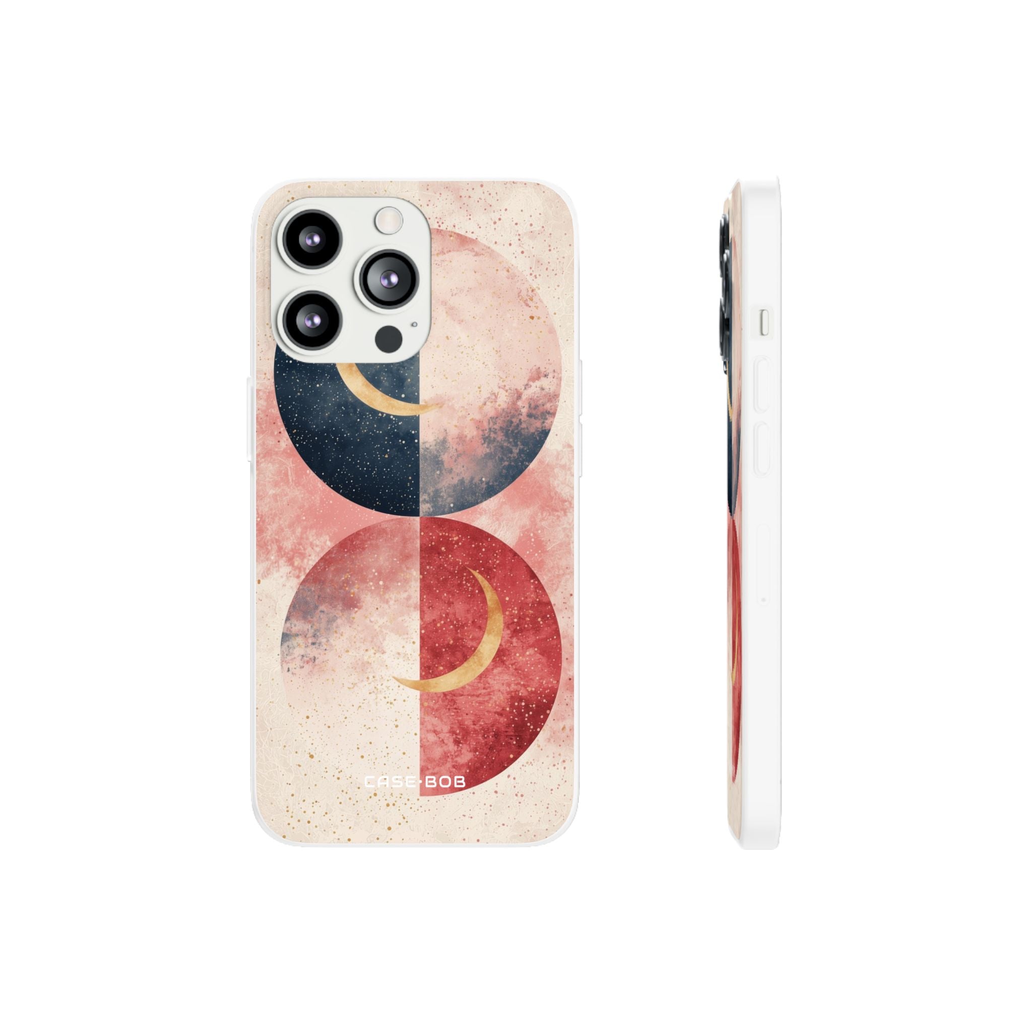 Golden Crescent Circles iPhone 13 Pro - Soft