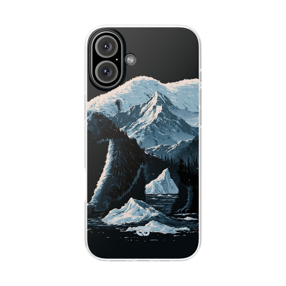 Nordic Arctic Bear · Lite Phone Case for iPhone · Black
