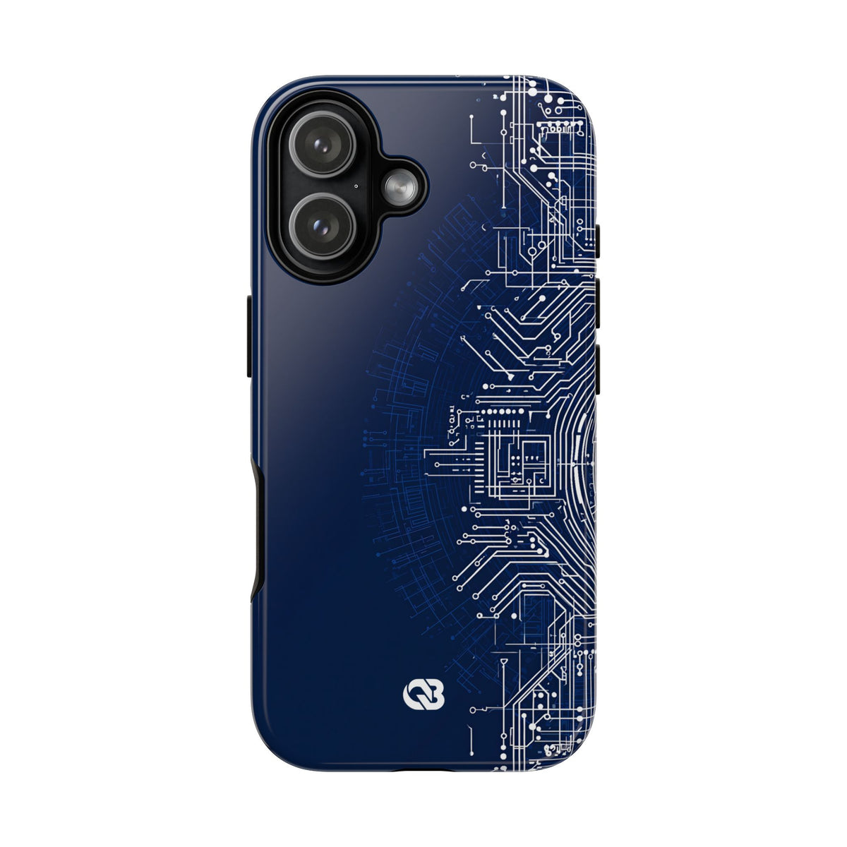 Blue Tough Phone Case for iPhone - Cobalt Circuit Logic