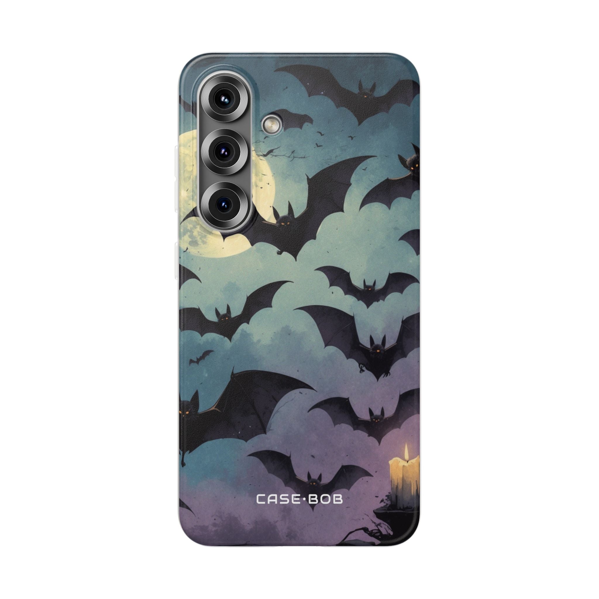 Leuchtender Fledermaus-Schwarm Samsung S25 Case - Soft