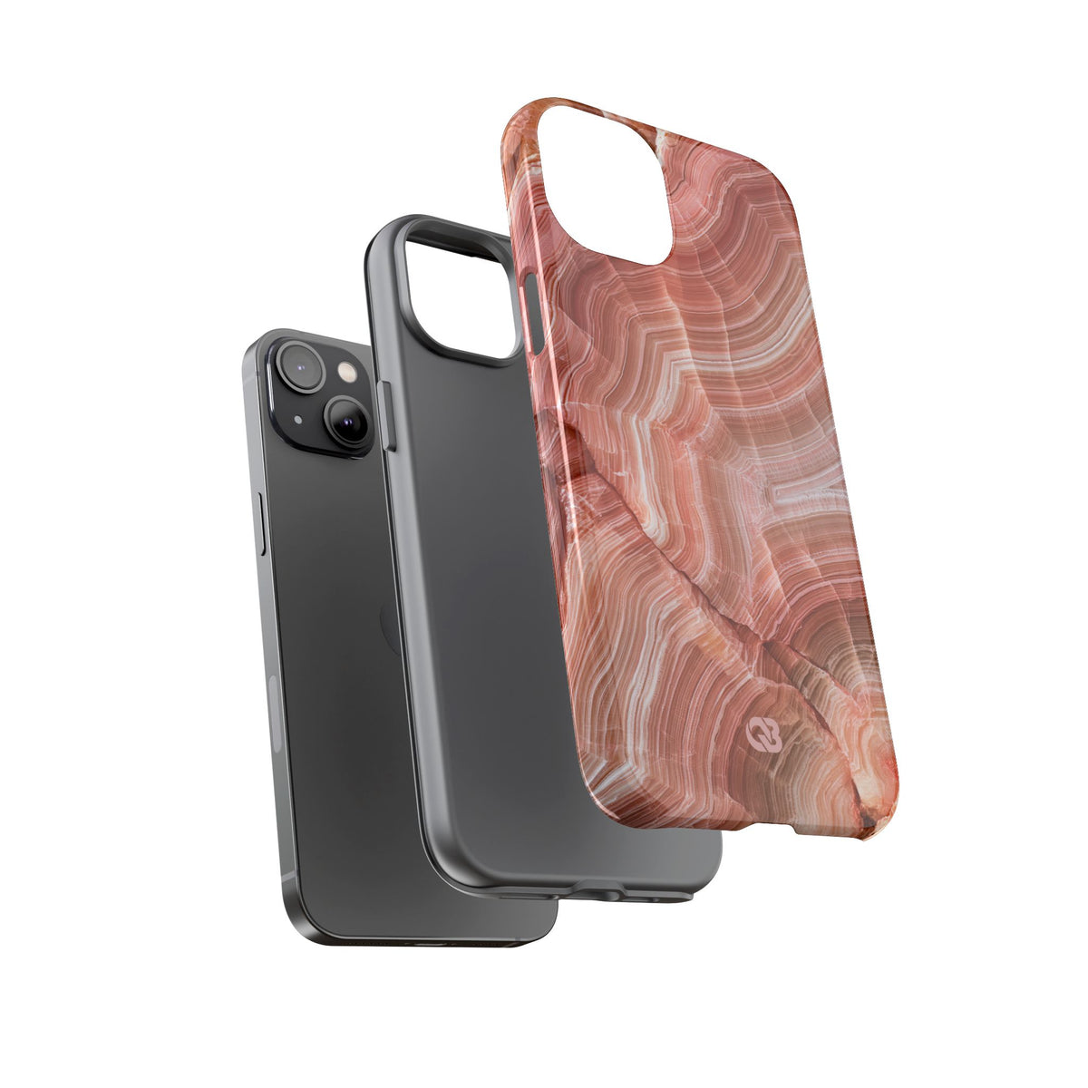 Blushing Rose Strata · Tough Phone Case for iPhone · Pink