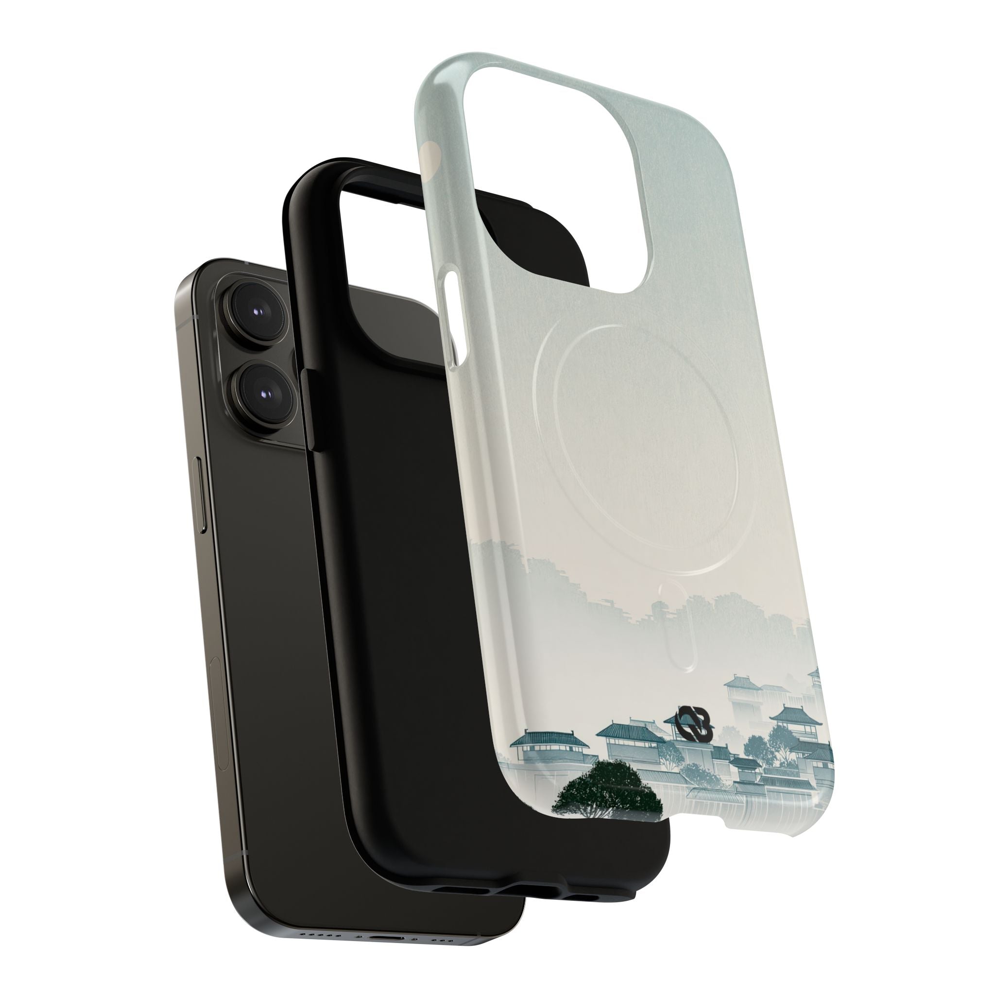 Blue Tough 2.0 Magsafe Phone Case for iPhone - Mist Valley Pagoda