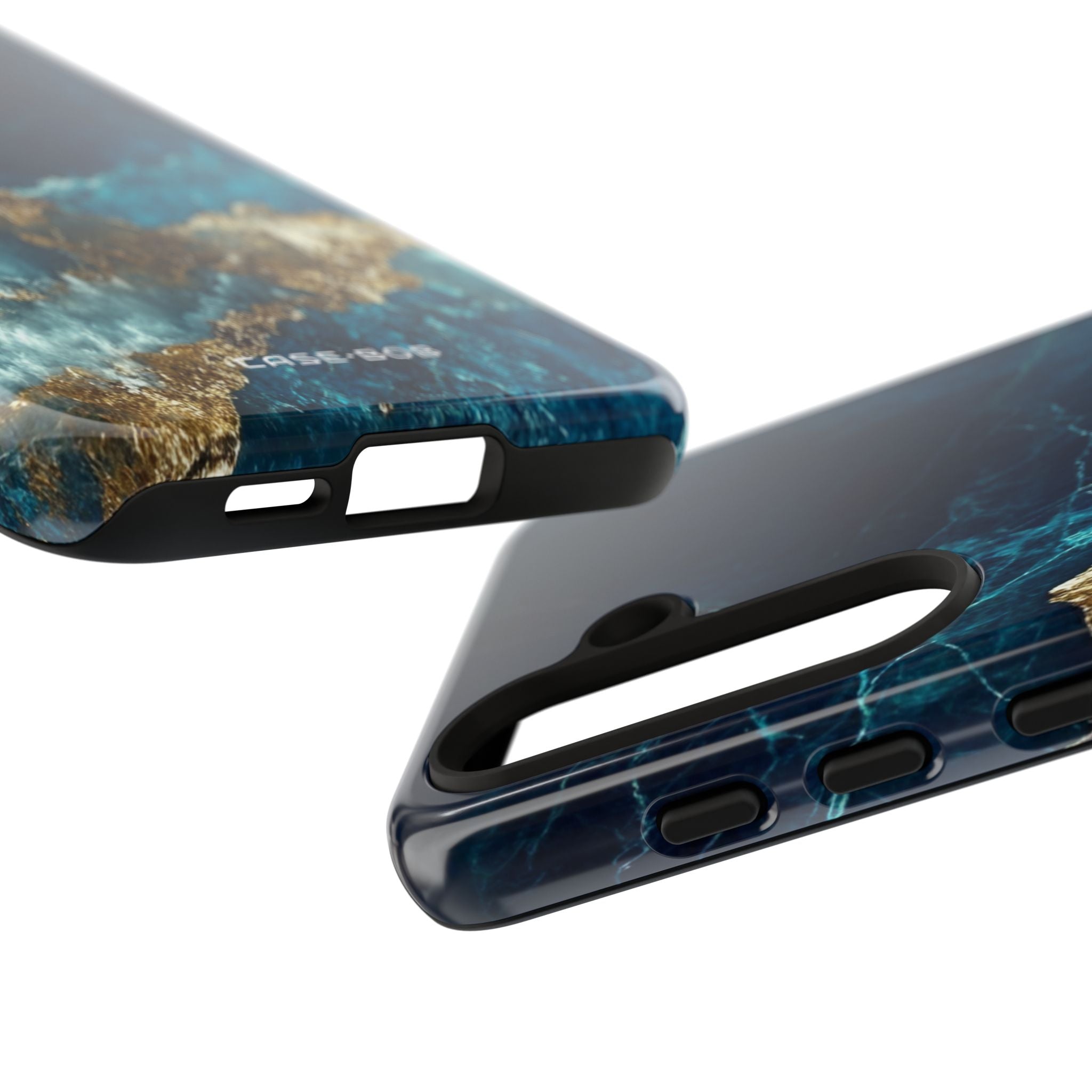 Jagged Gold Split Samsung S24 Case - Tough