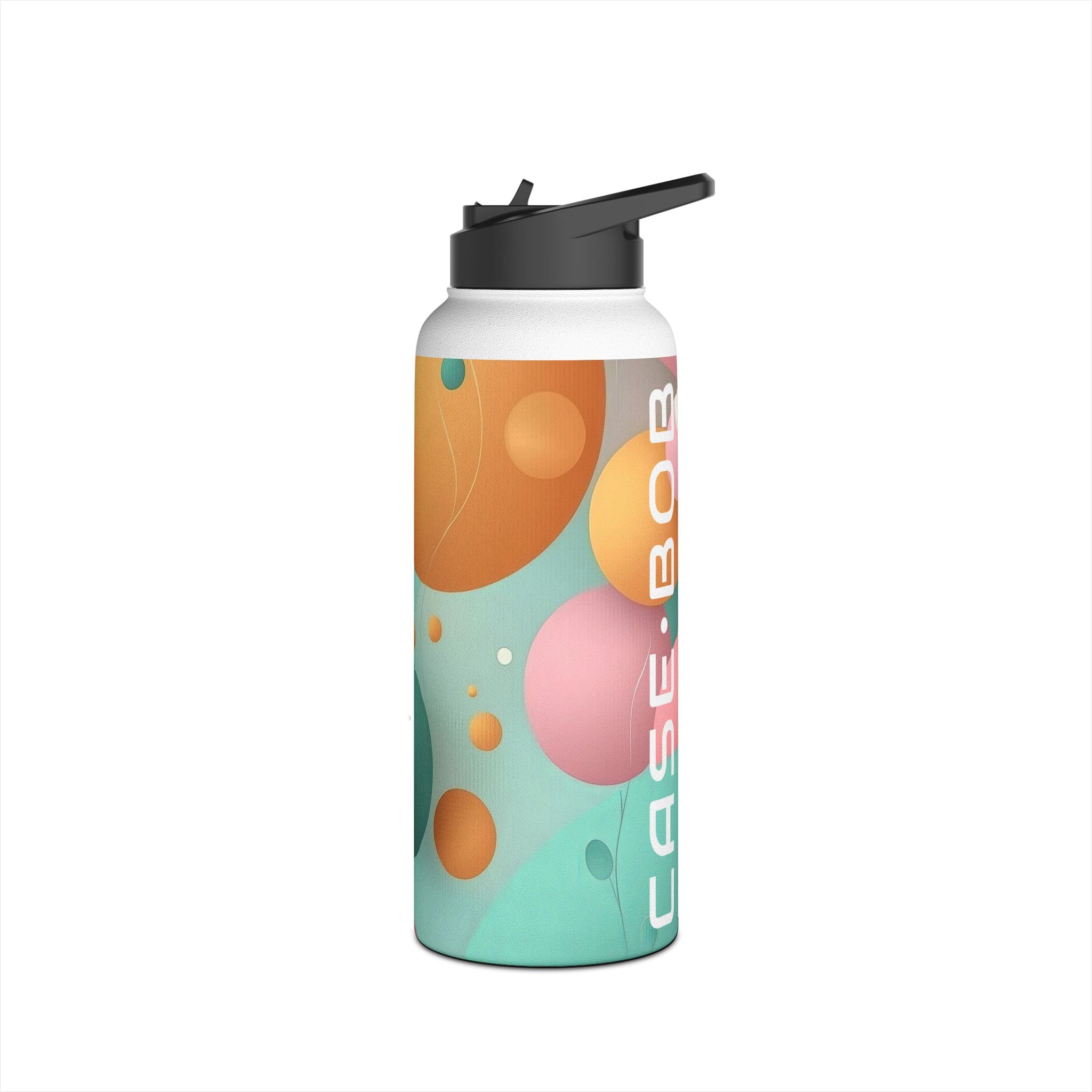 Pastel Circles Flow - Stainless Steel Water Bottle