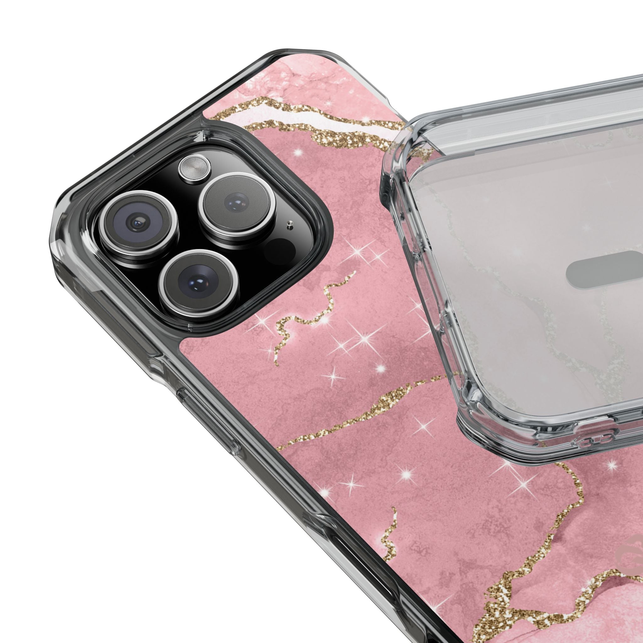 Rose Sparkle Marble · Impact Coque de téléphone pour iPhone · Magsafe