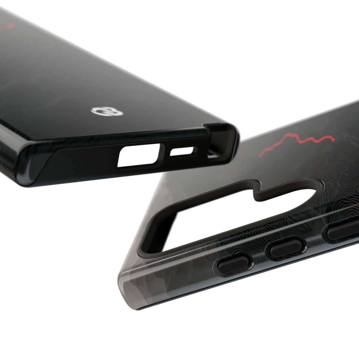 Crimson Ridge Pass · Tough Phone Case for Samsung · Black