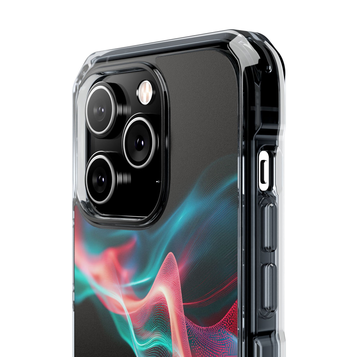 Digital Frequency · Clear Impact Magnetic Phone Case for iPhone · Black