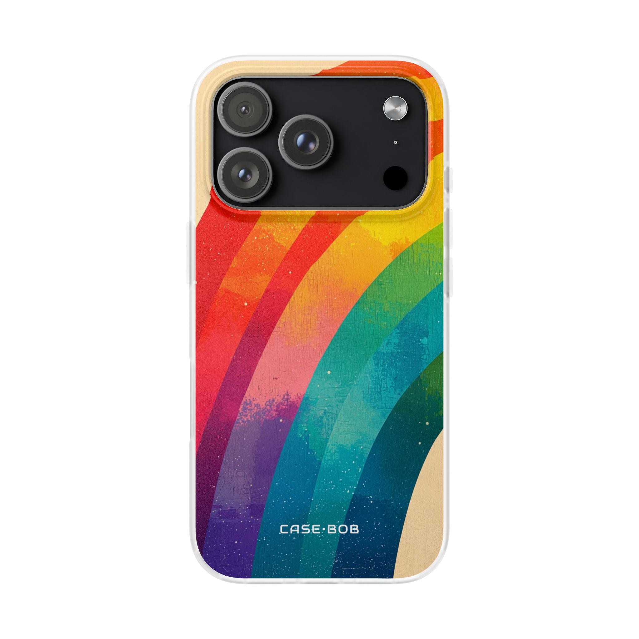 Textured Rainbow Arc iPhone 17 Pro Case - Soft - CASE•BOB
