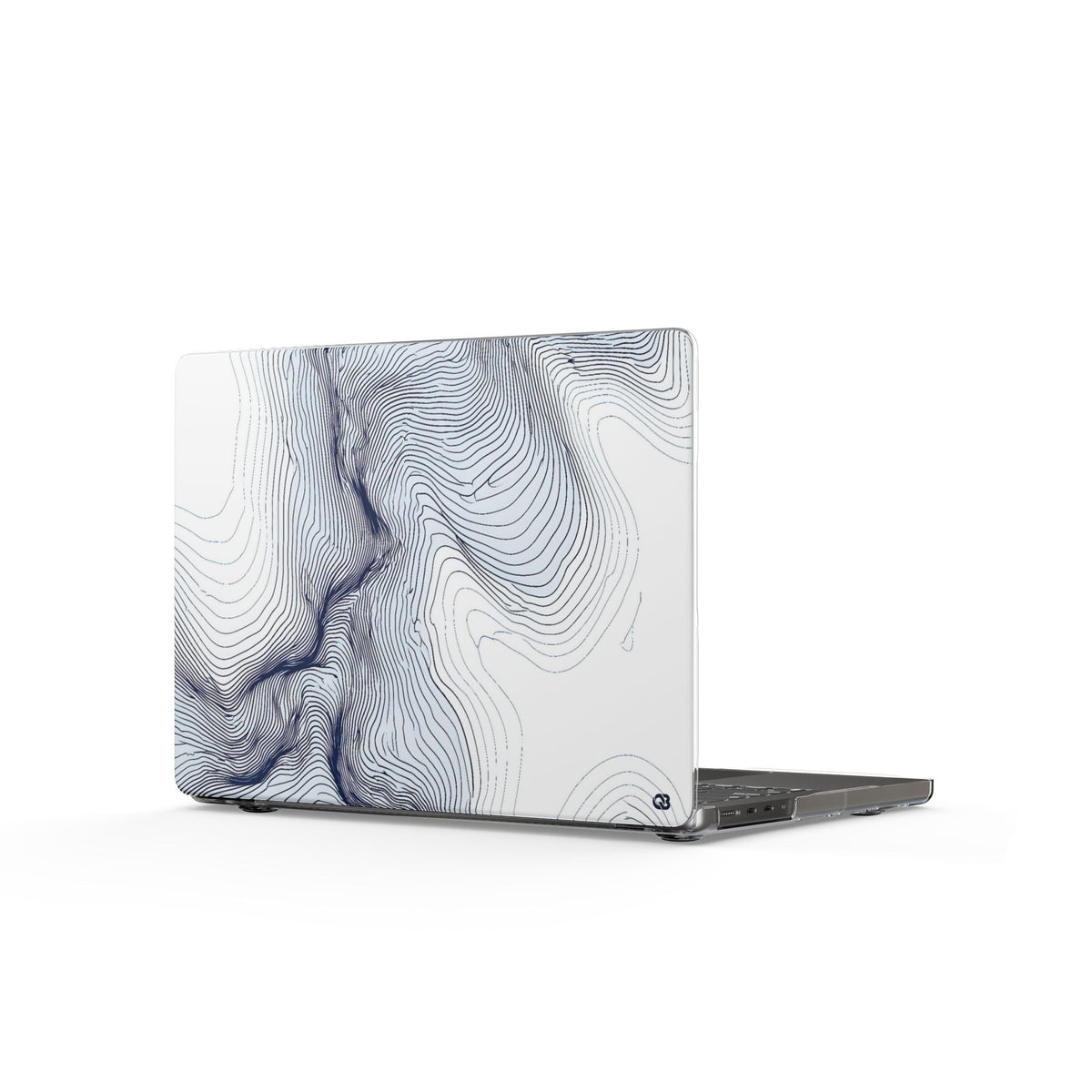 Nordic Ridge Contour · Clear Hard Case for MacBook · White