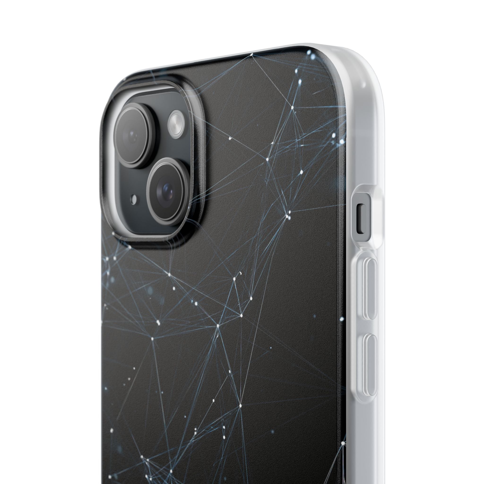 Black Lite Phone Case for iPhone - Arctic Neural Mesh