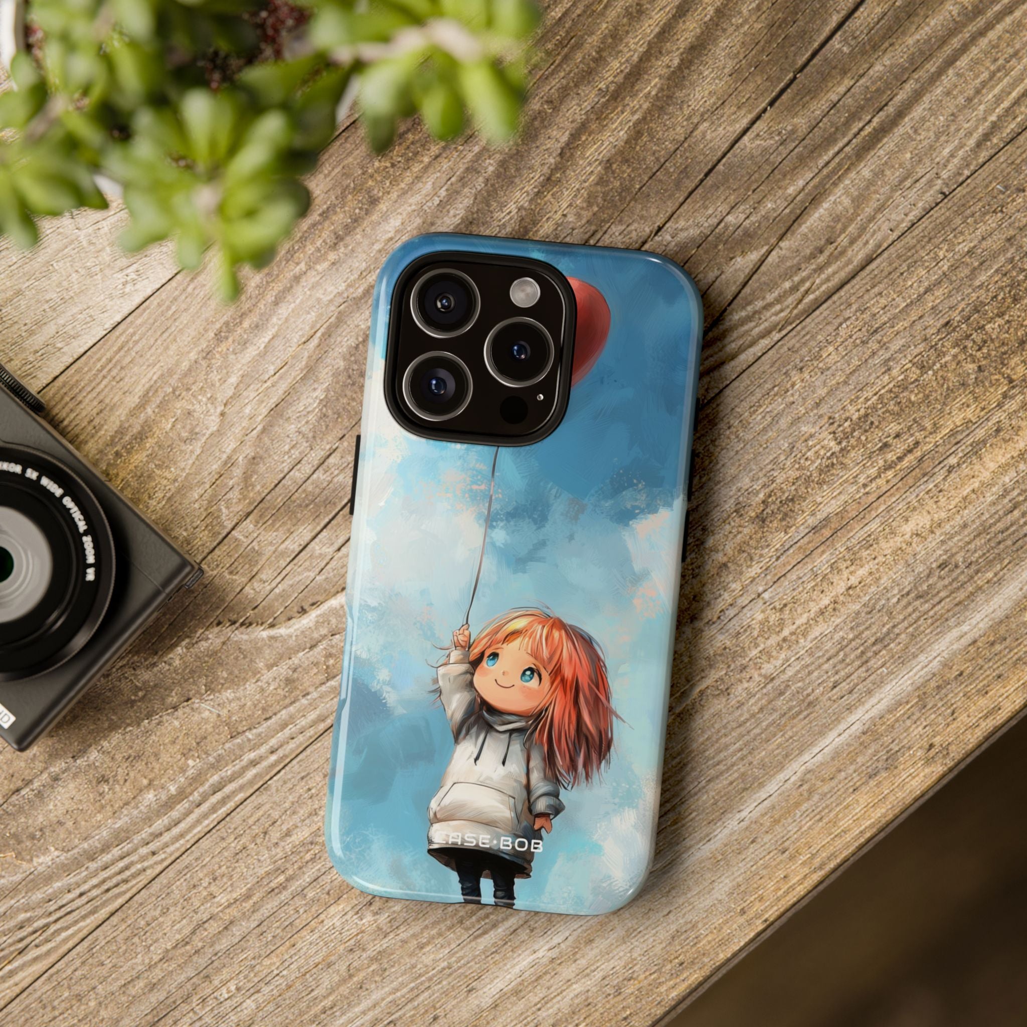 Heart Balloon Whimsy iPhone 16 Pro Case - Tough