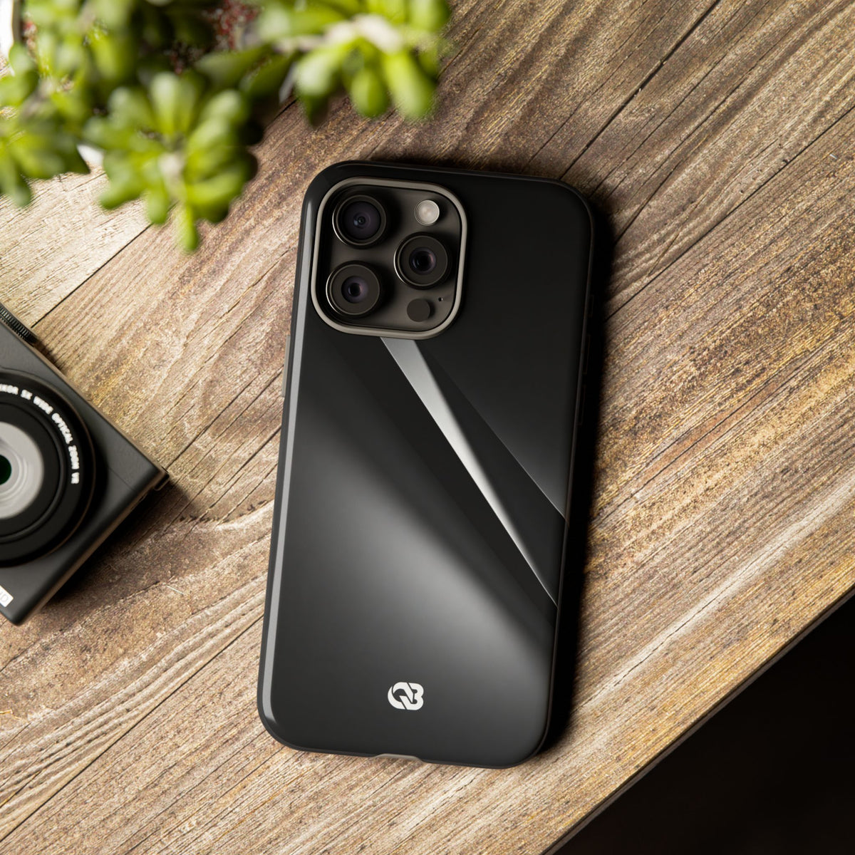 Obsidian Ridge · Tough Phone Case for iPhone · Black