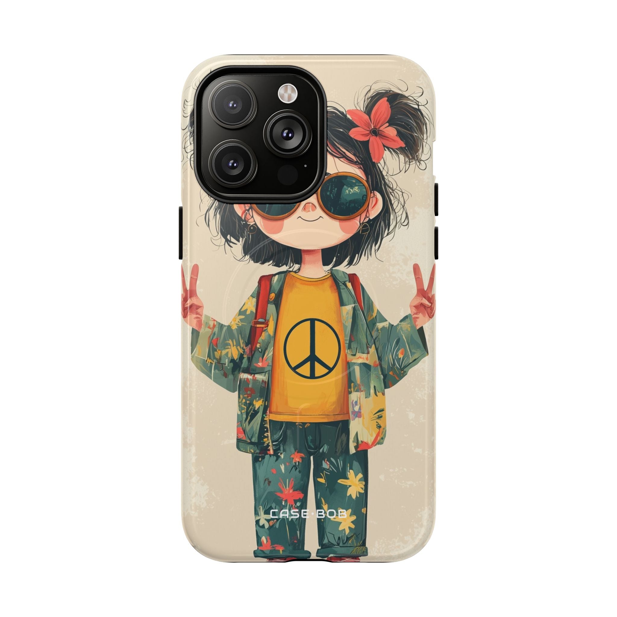 Peace Pigtails iPhone 14 Pro Max -kovaus - Tough+