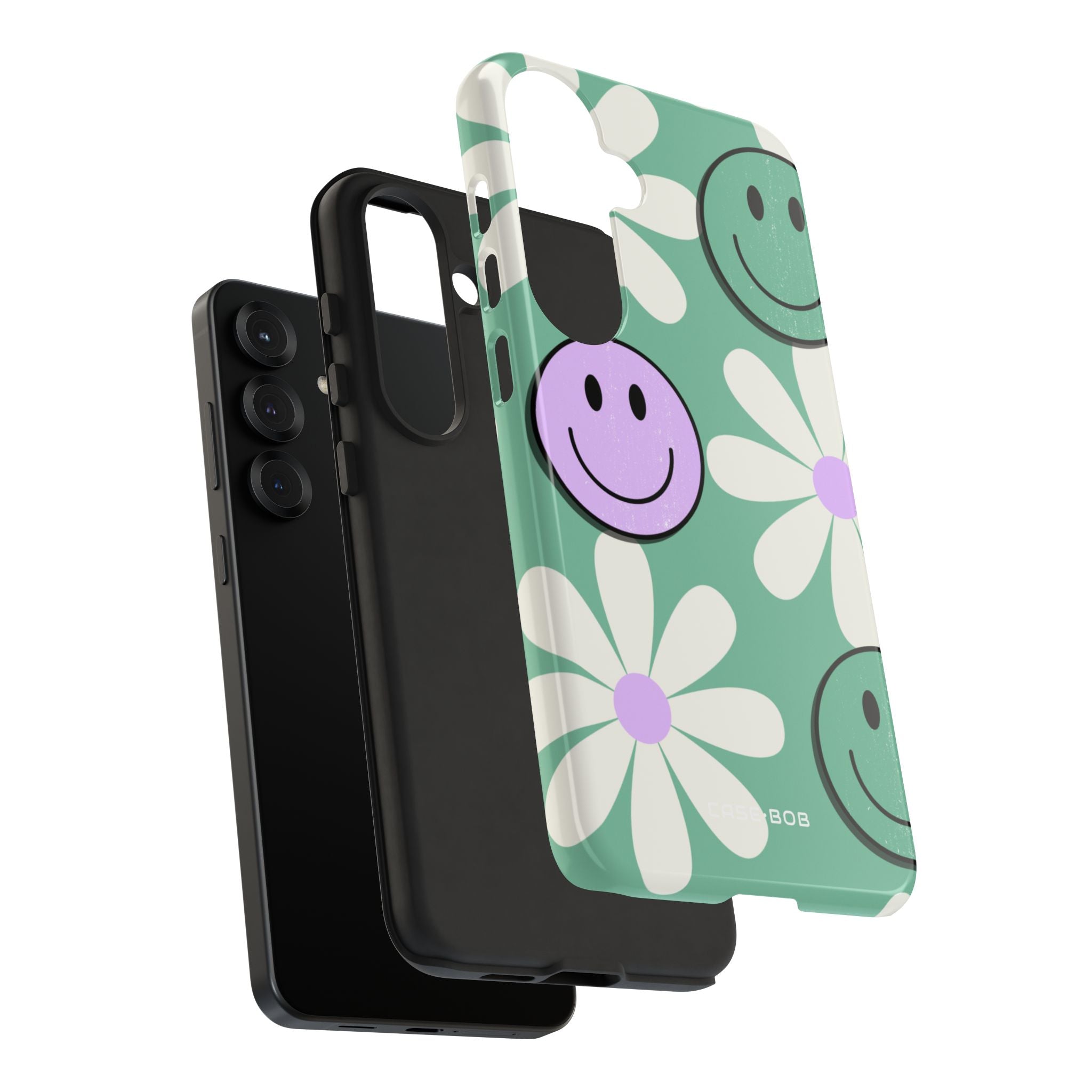 Smiley Daisy Glow Samsung S25 Plus Cover - Tough