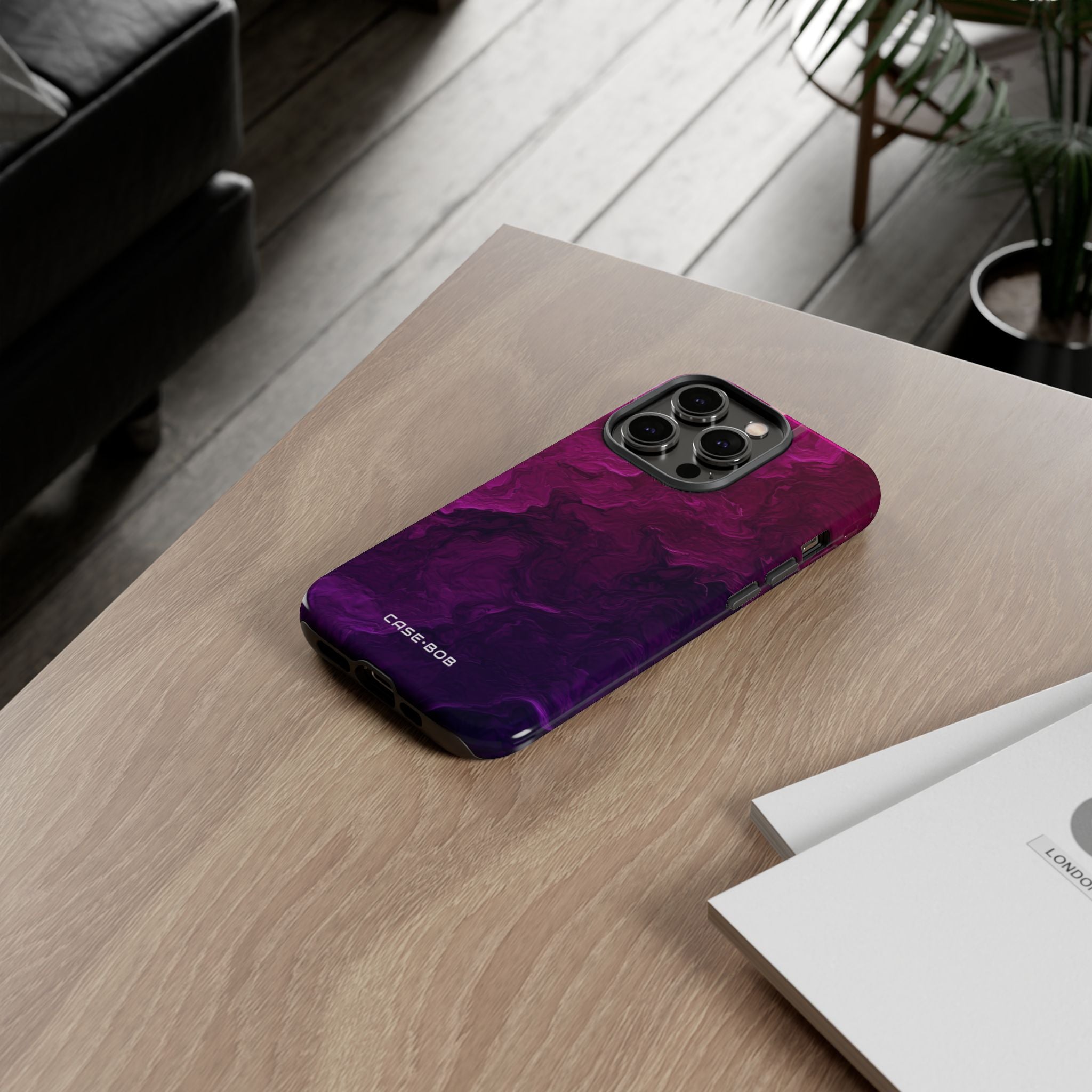 Violet Swirl iPhone 14 Pro Case - Tough
