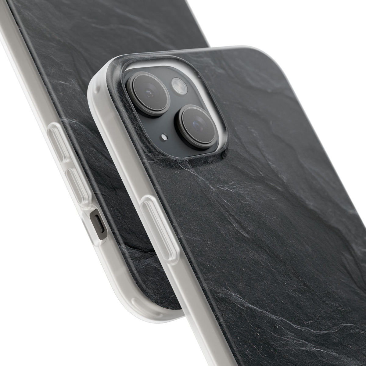 Dark Slate Strata · Lite Phone Case for iPhone · Black