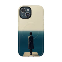 Orizzonte Solitario Blu · Tough+ Case · MagSafe
