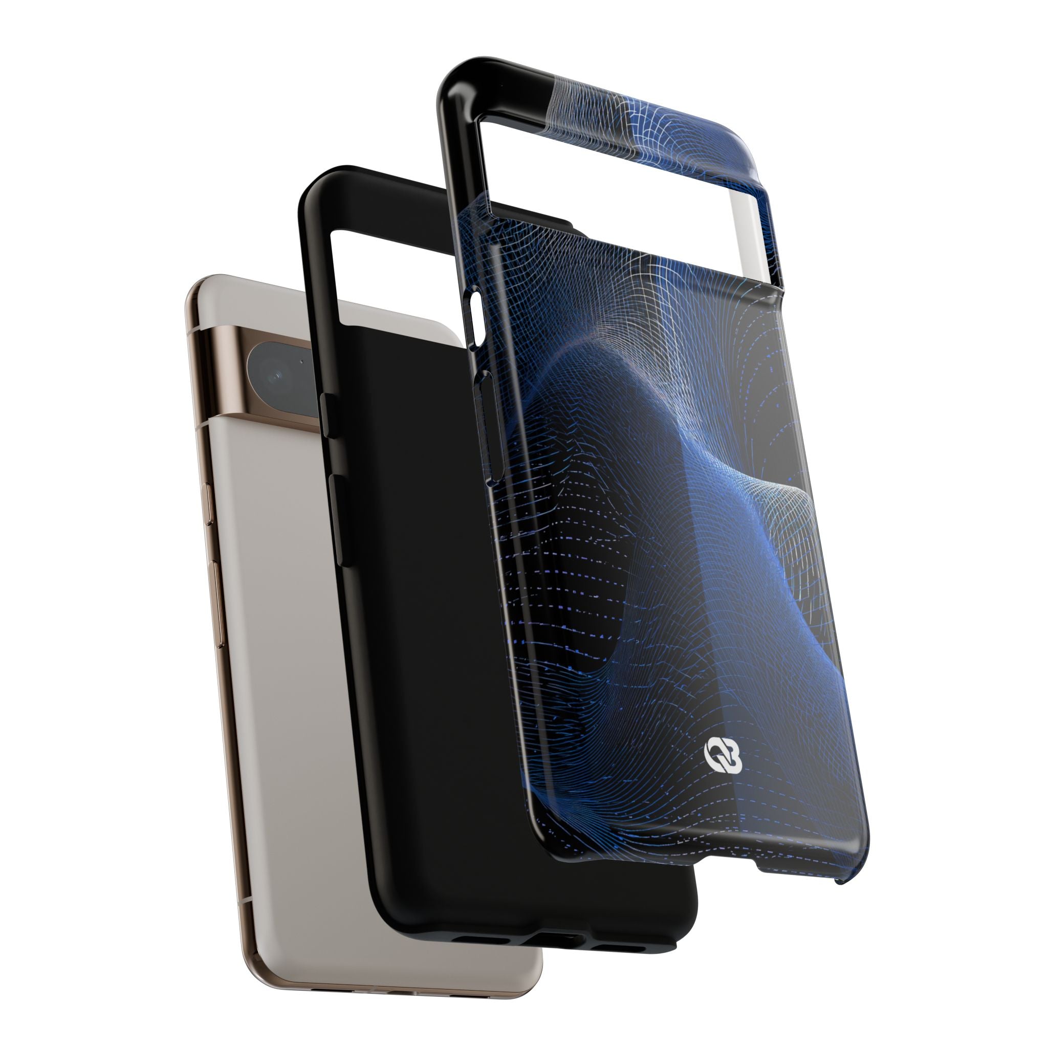 Blue Tough Phone Case for Google Pixel - Electric Blue Flux