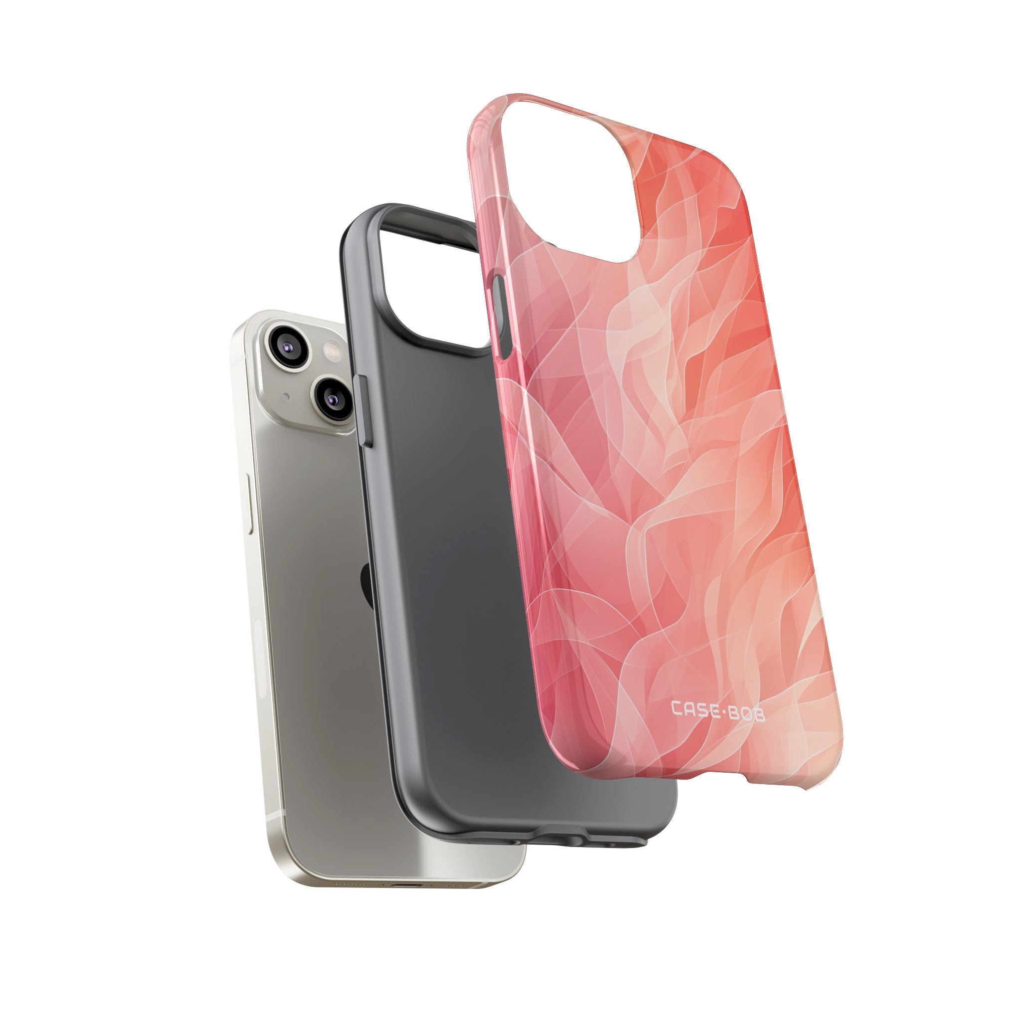 Peach Wave Drift iPhone 14 Case - Tough