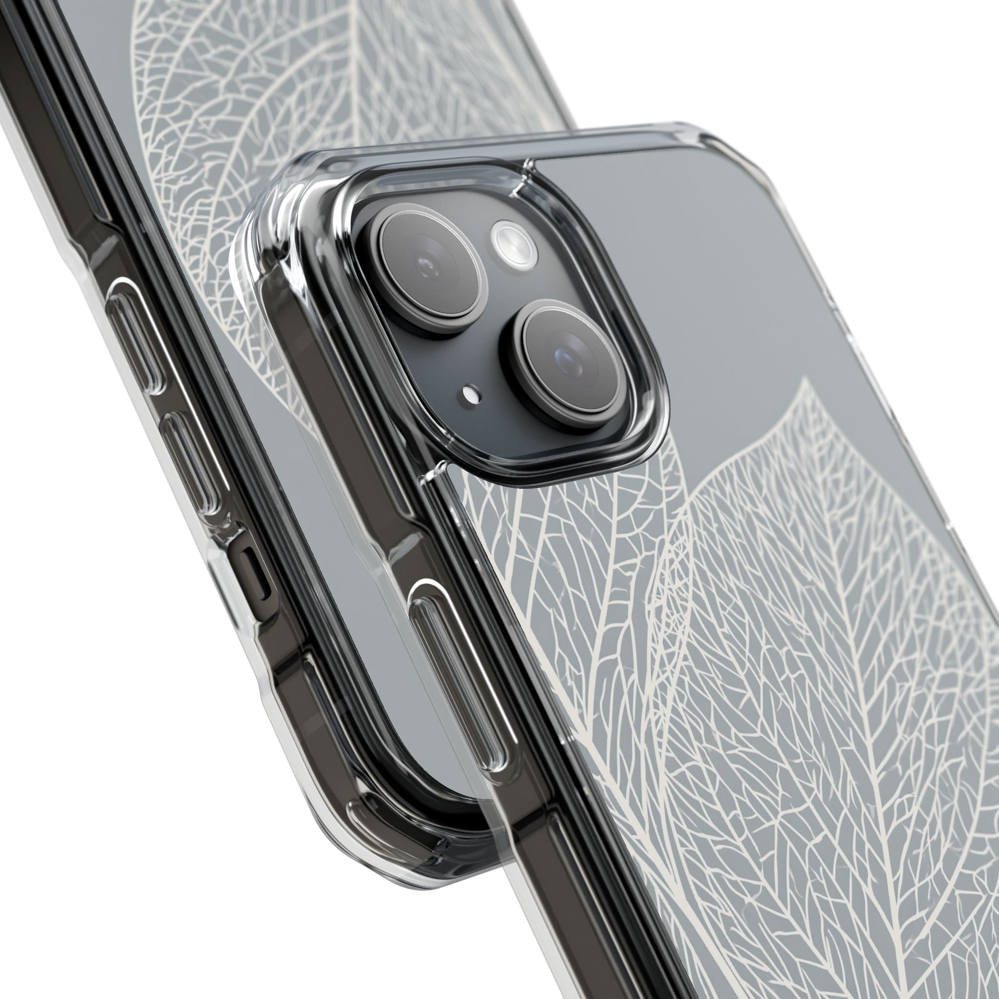 Grey Impact MagSafe Phone Case for iPhone - Frosted Ash Veins