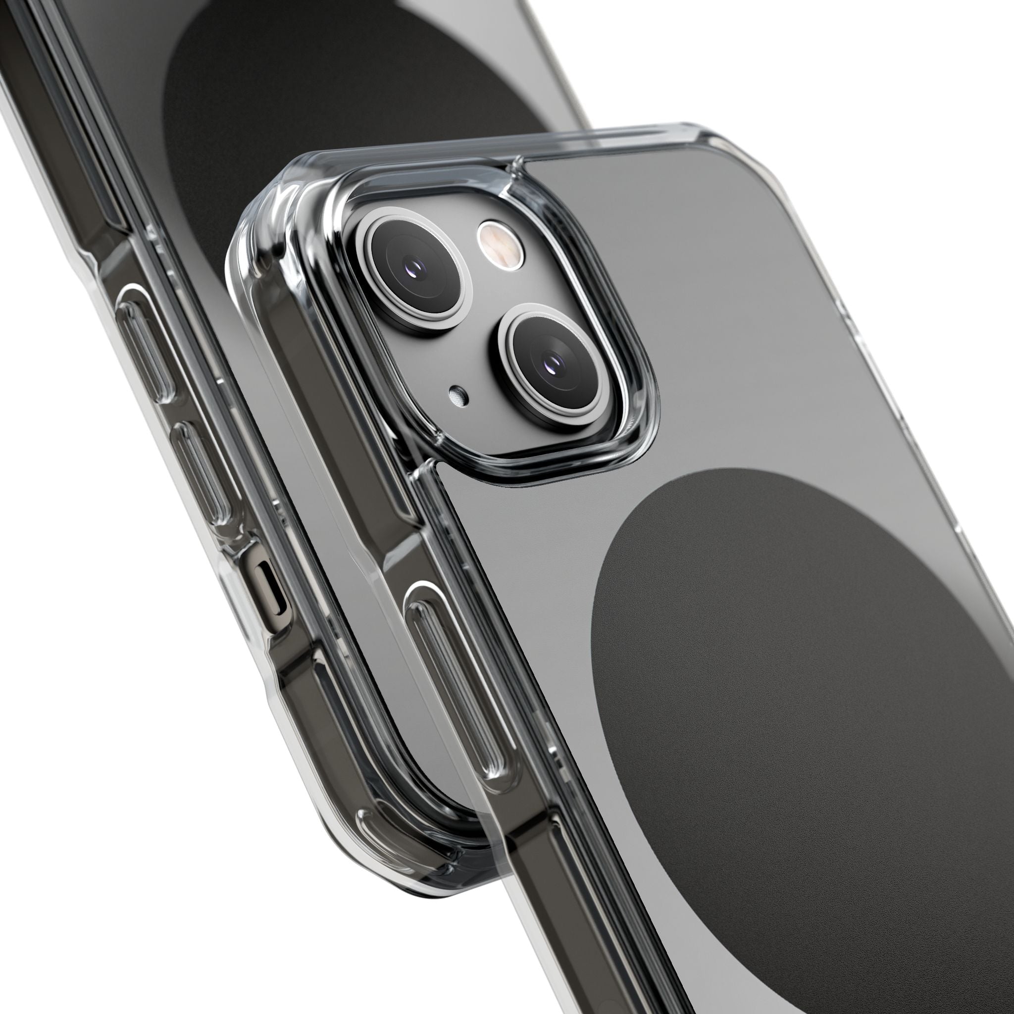 Grey Impact MagSafe Phone Case for iPhone - Matte Onyx Sphere