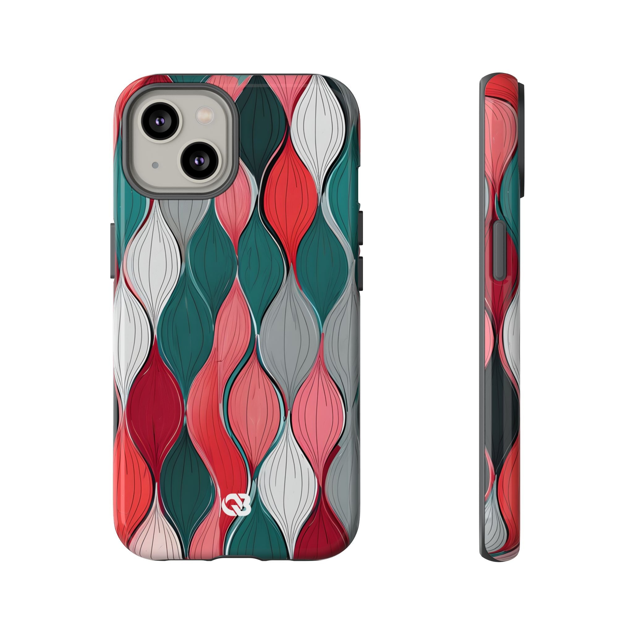 Slate Rose Ripple · Tough Case na iPhone