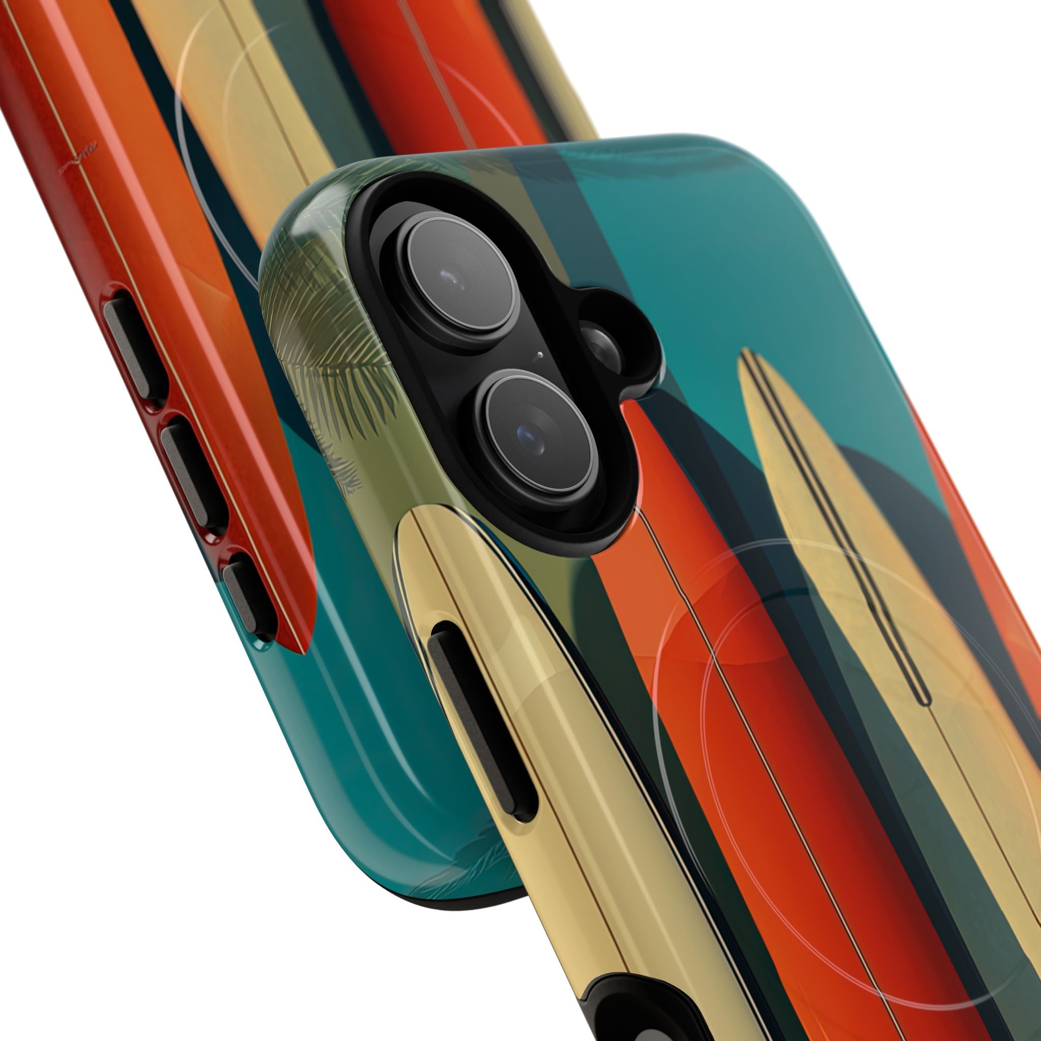 Teal Coast Lineup · Tough+ Coque de téléphone pour iPhone · MagSafe