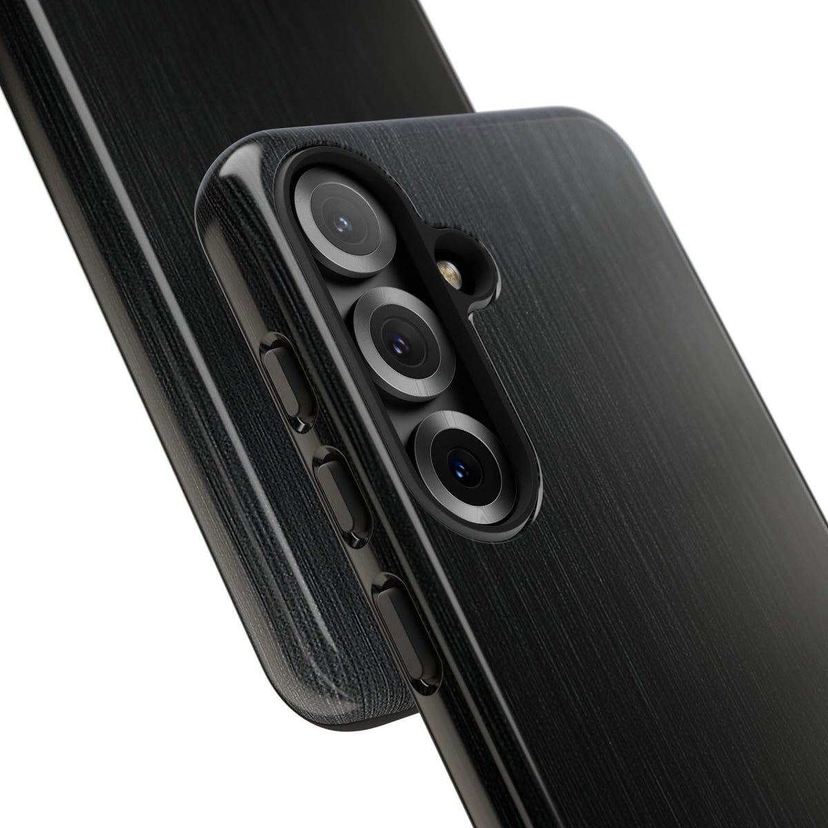 Black Tough Phone Case for Samsung - Brushed Obsidian Slate