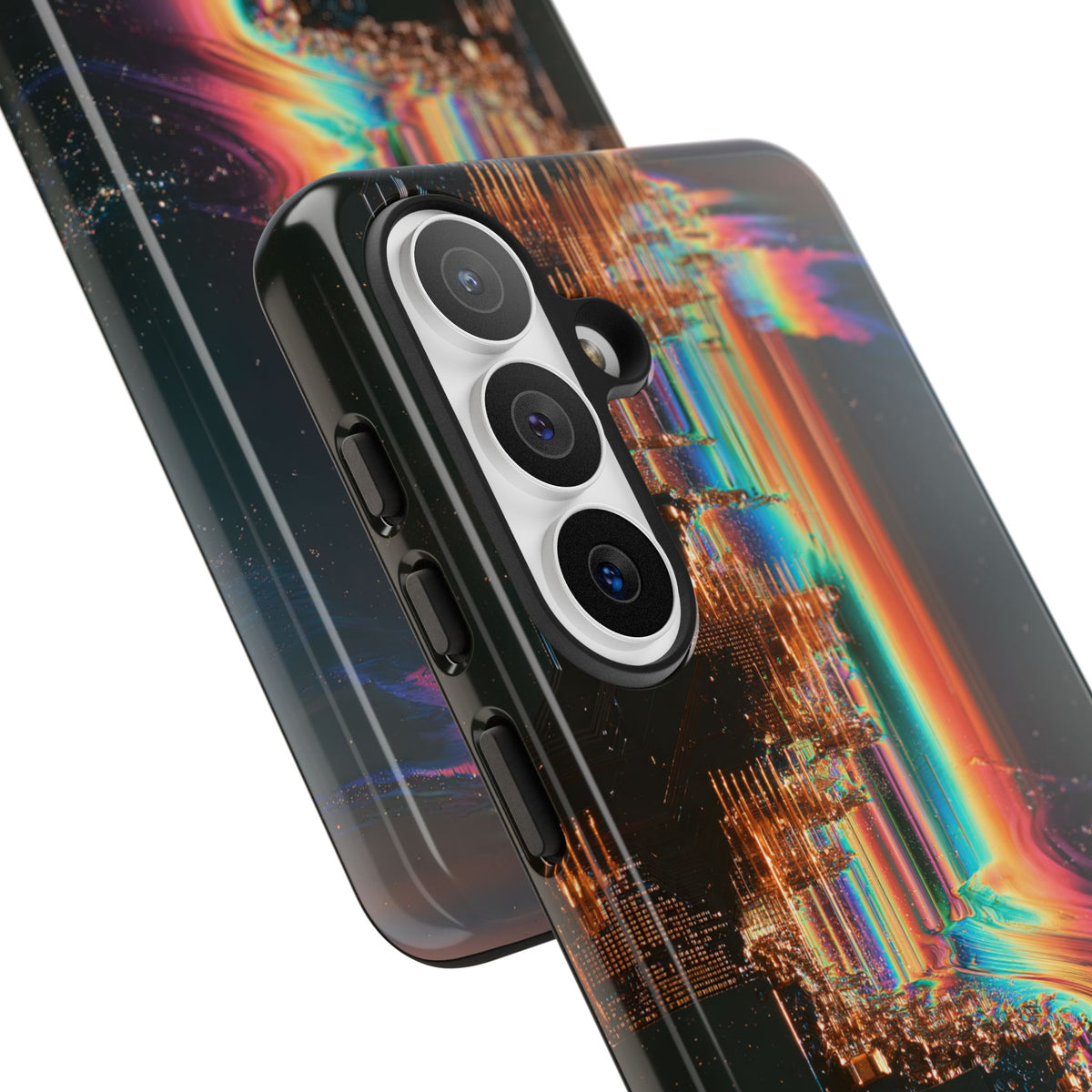 Prismatic Circuit · Tough Phone Case for Samsung · Black