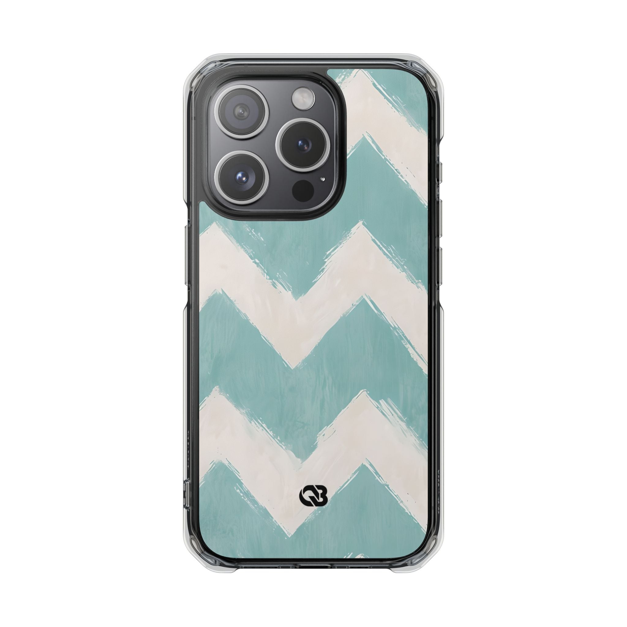 Teal Painted Chevron · Custodia Impact per iPhone · Magsafe