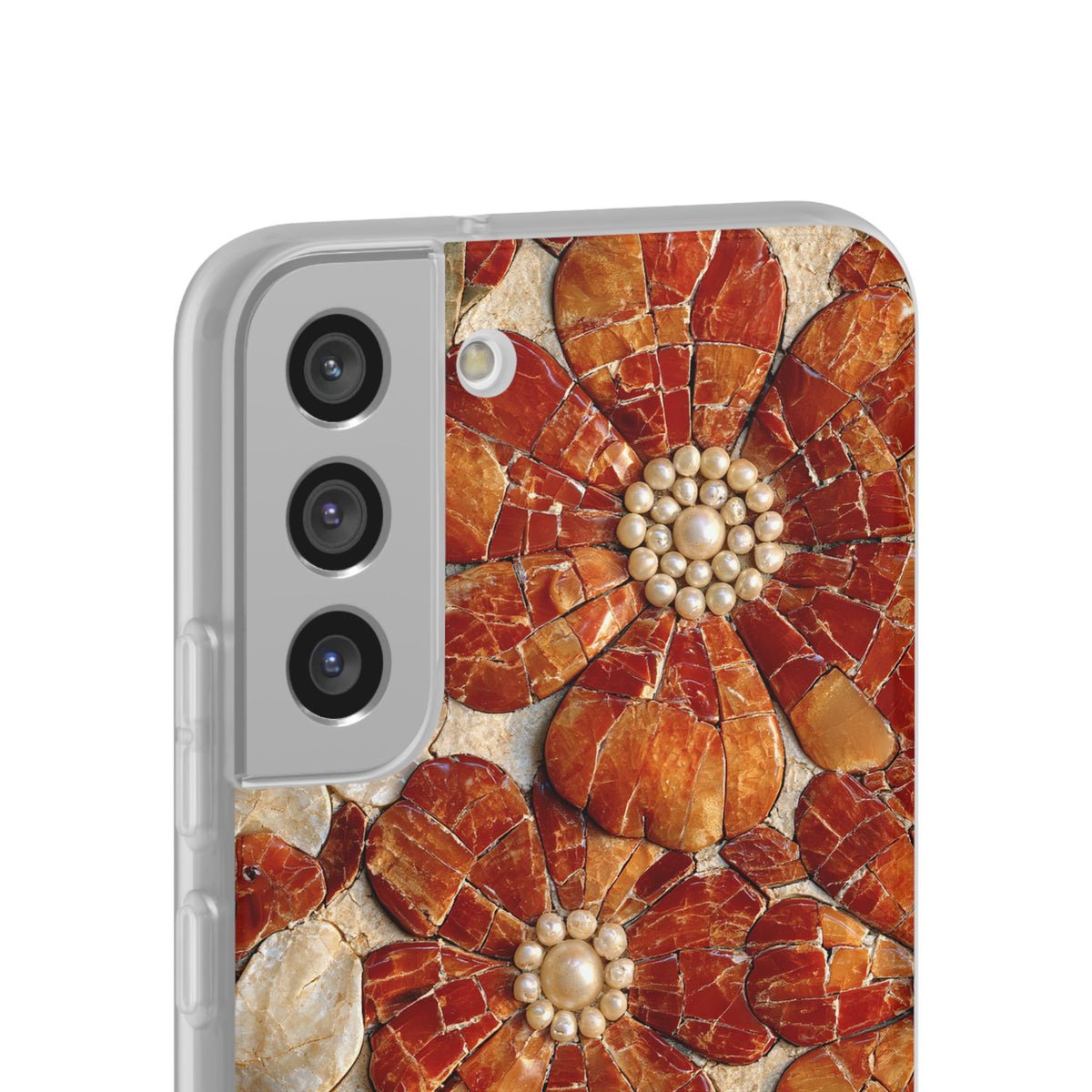 Carnelian Pearl Bloom · Lite Phone Case for Samsung · Orange