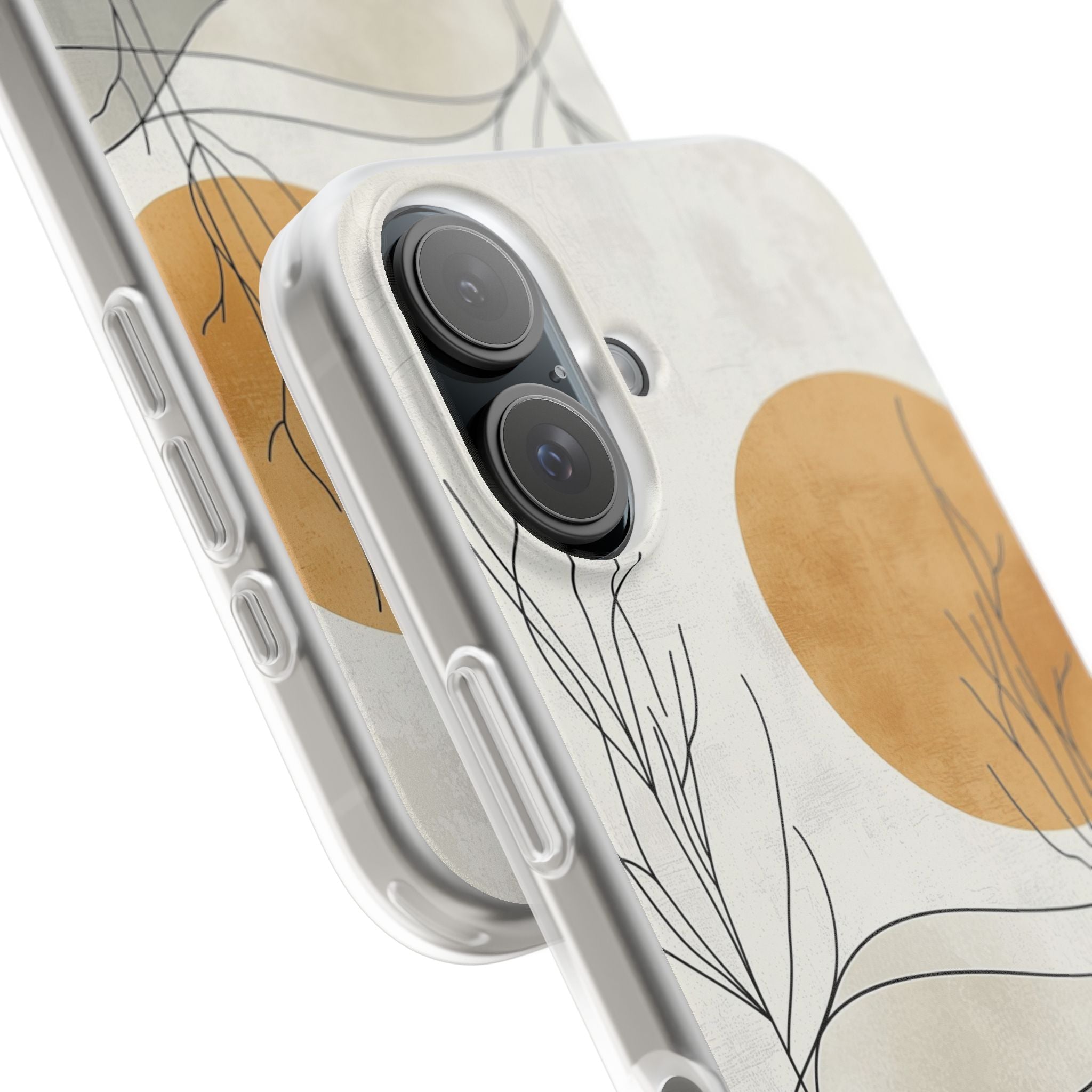 Burnt Horizon Lines · Soft Phone Case for iPhone