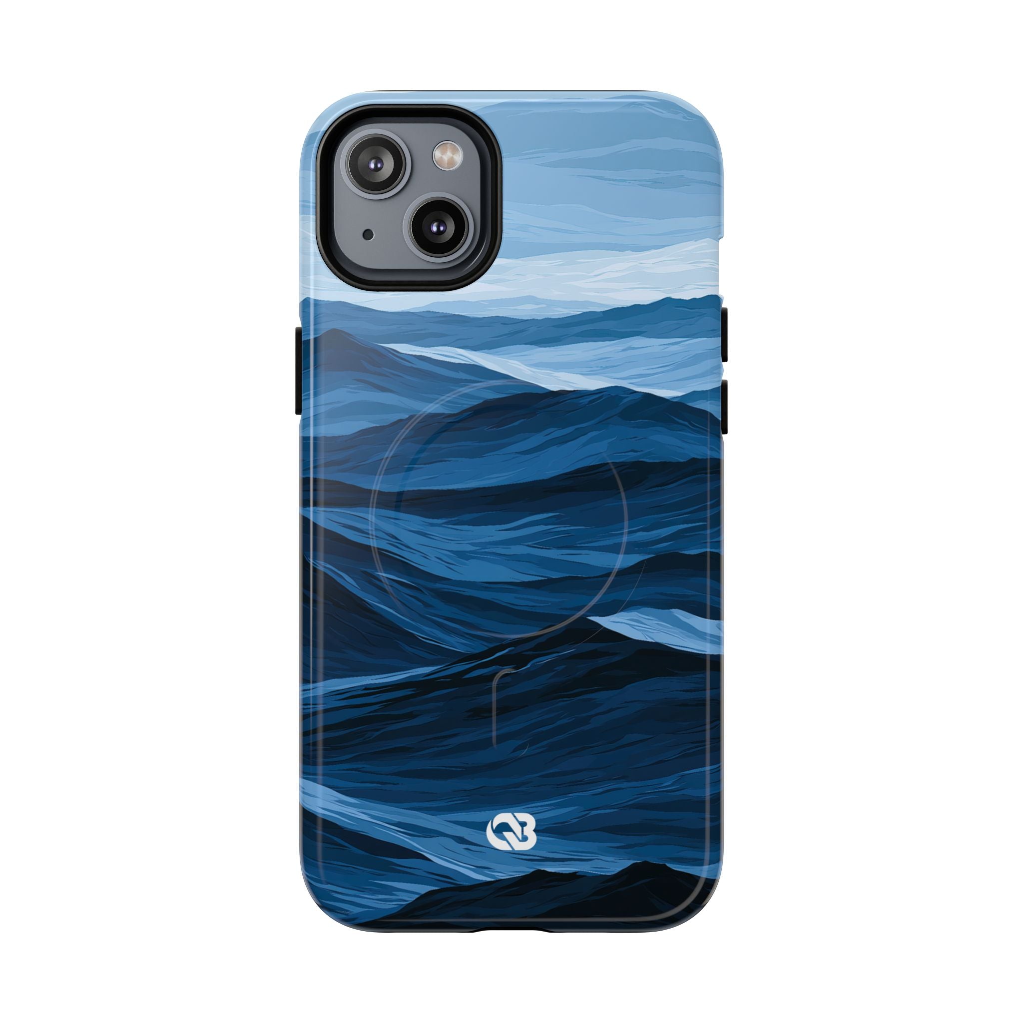 Blue Tough 2.0 Magsafe Phone Case for iPhone - Cobalt Ridge Tides