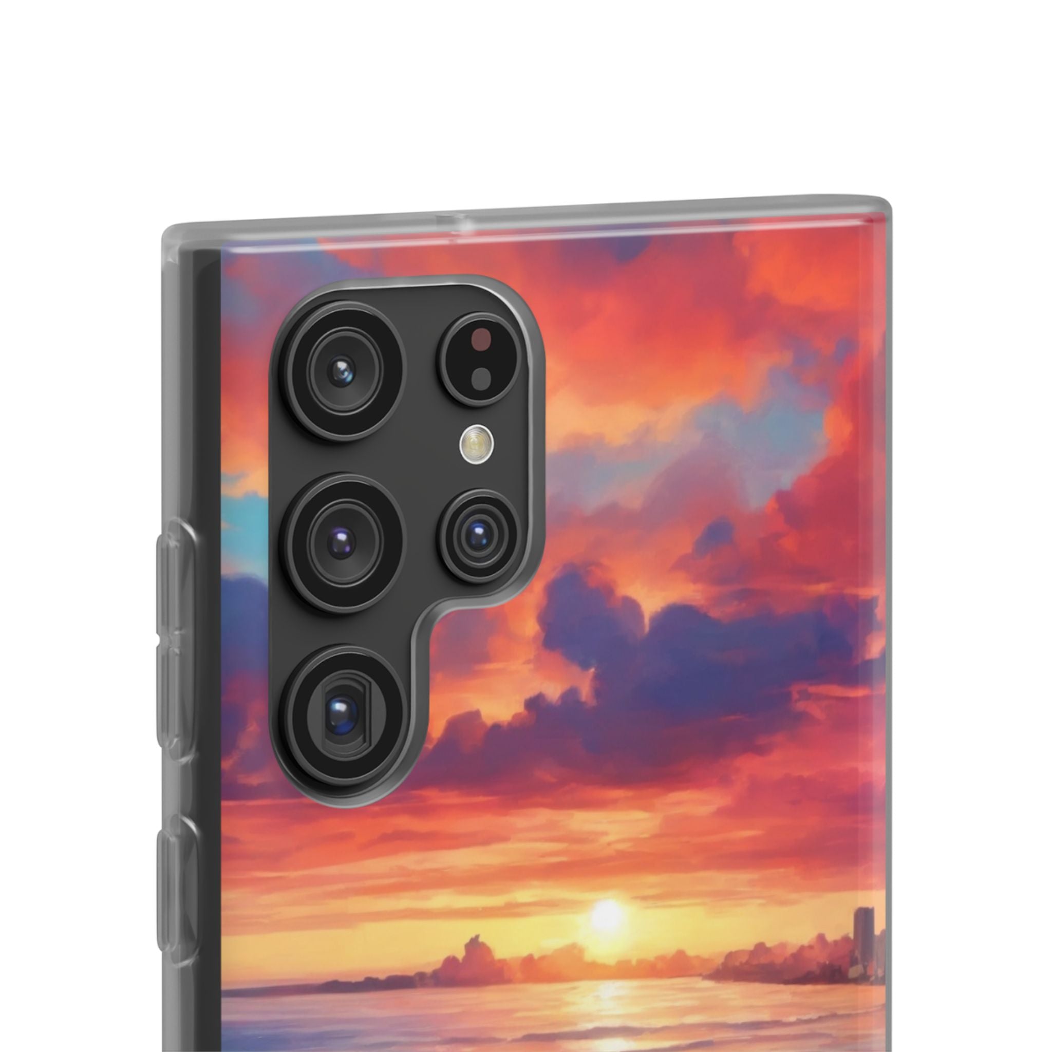 Crimson Shore Horizon · Soft Handyhülle für Samsung