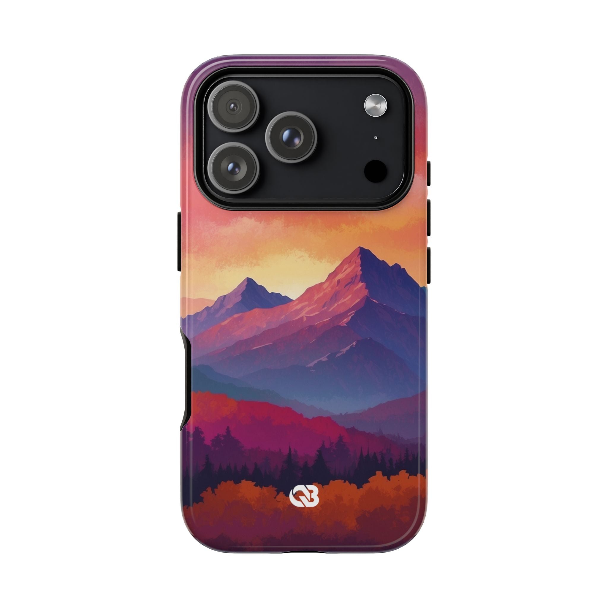 Crimson Mountain Dusk · Tough Phone Case for iPhone