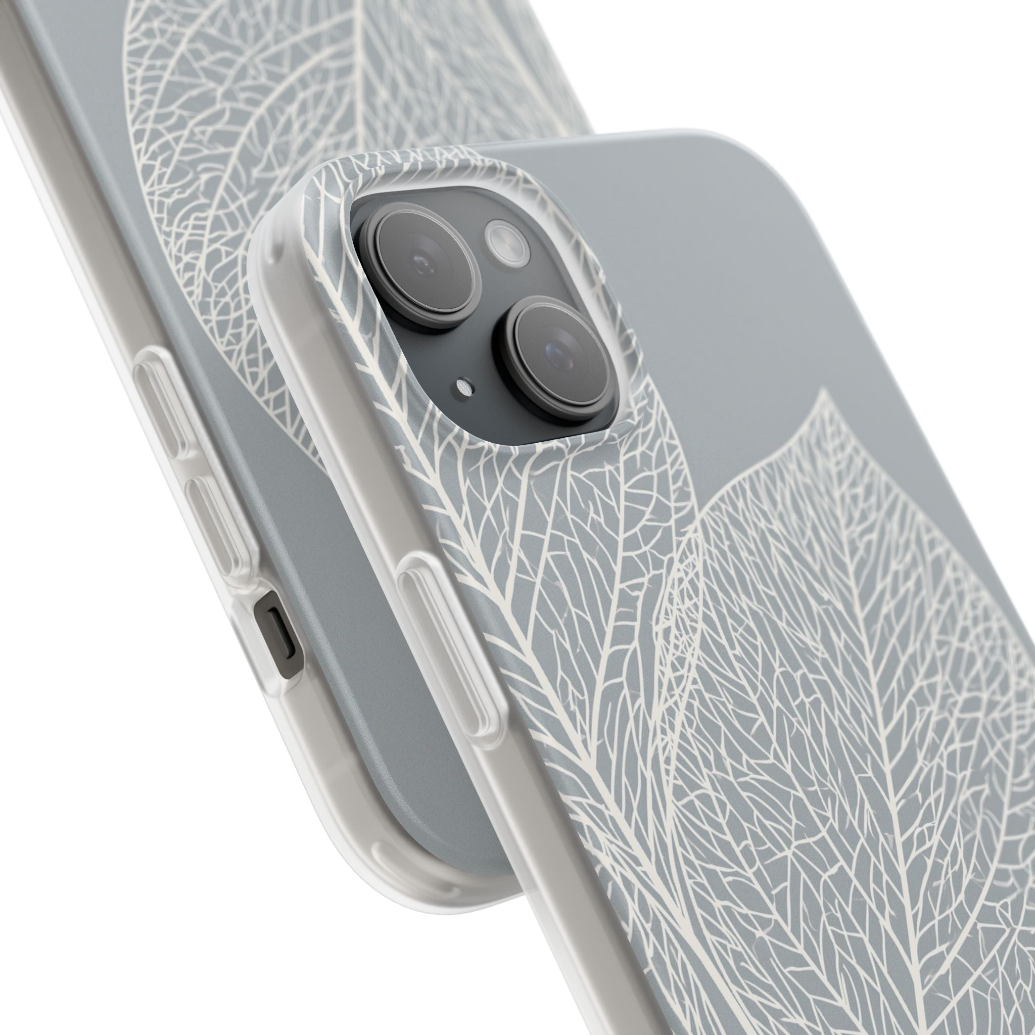 Grey Lite Phone Case for iPhone - Frosted Ash Veins