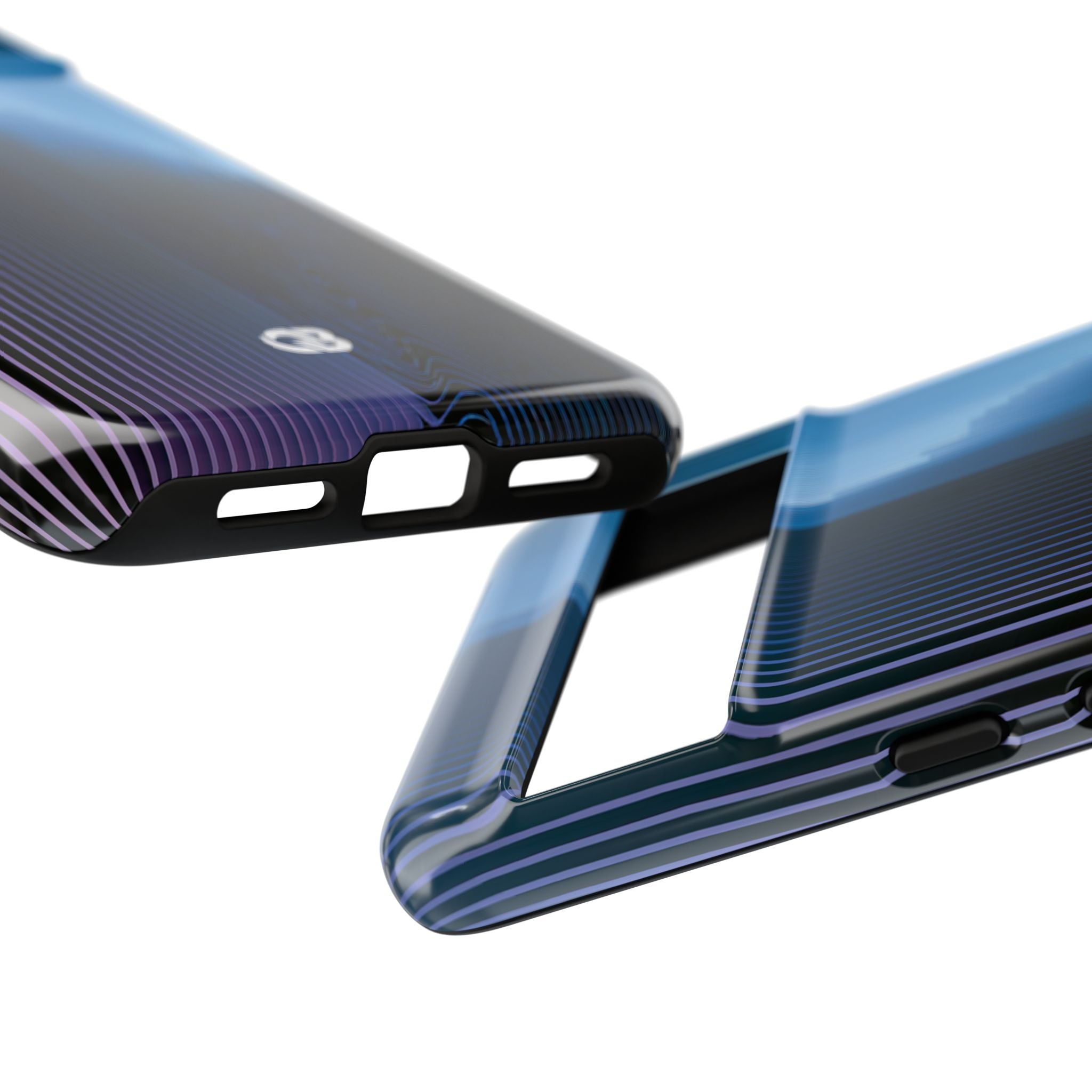 Blue Tough Phone Case for Google Pixel - Indigo Distortion Wave